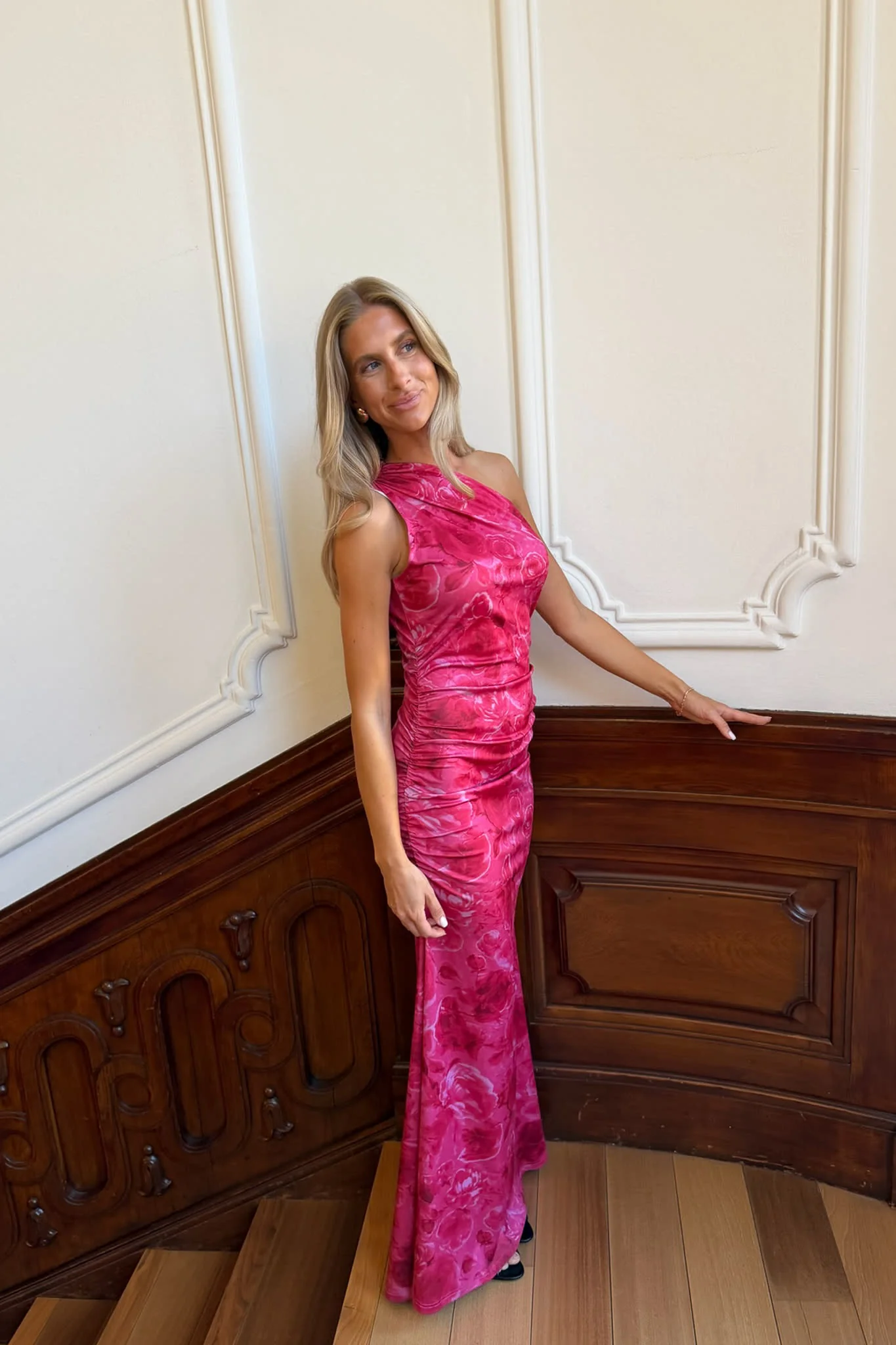 AndreaIC Maxi Dress - Soft Rose Print - Image 2