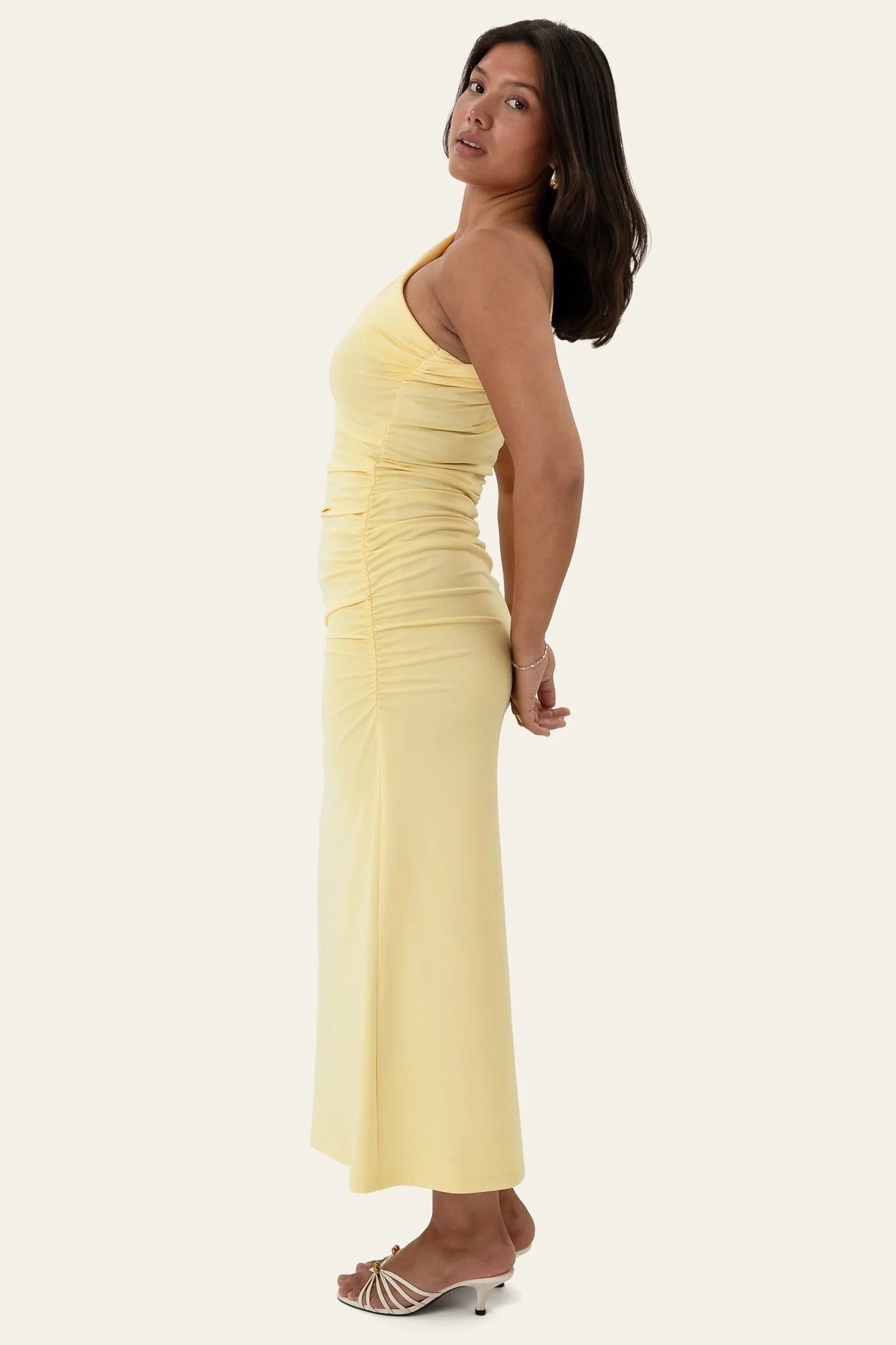 AndreaIC Midi Dress - Yellow - Image 5
