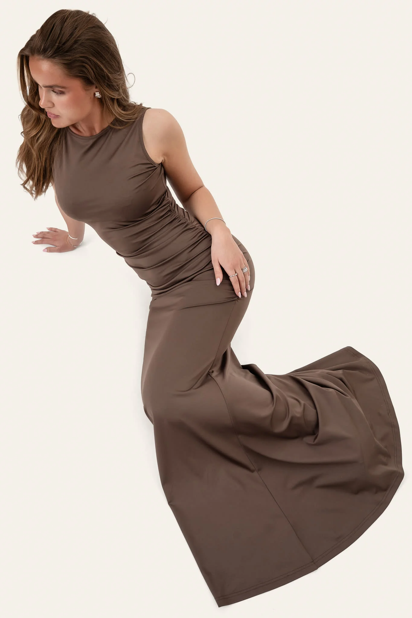 AnnaIC Maxi Dress - Dark Brown - Image 5