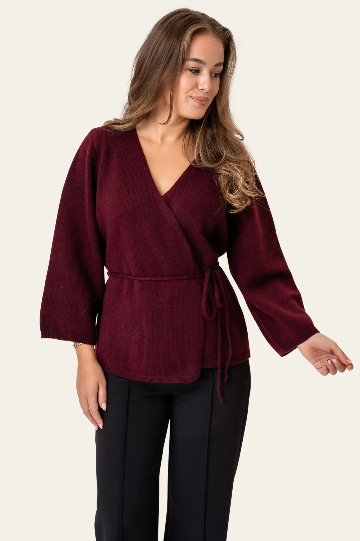AnneIC Cardigan - Bordeaux