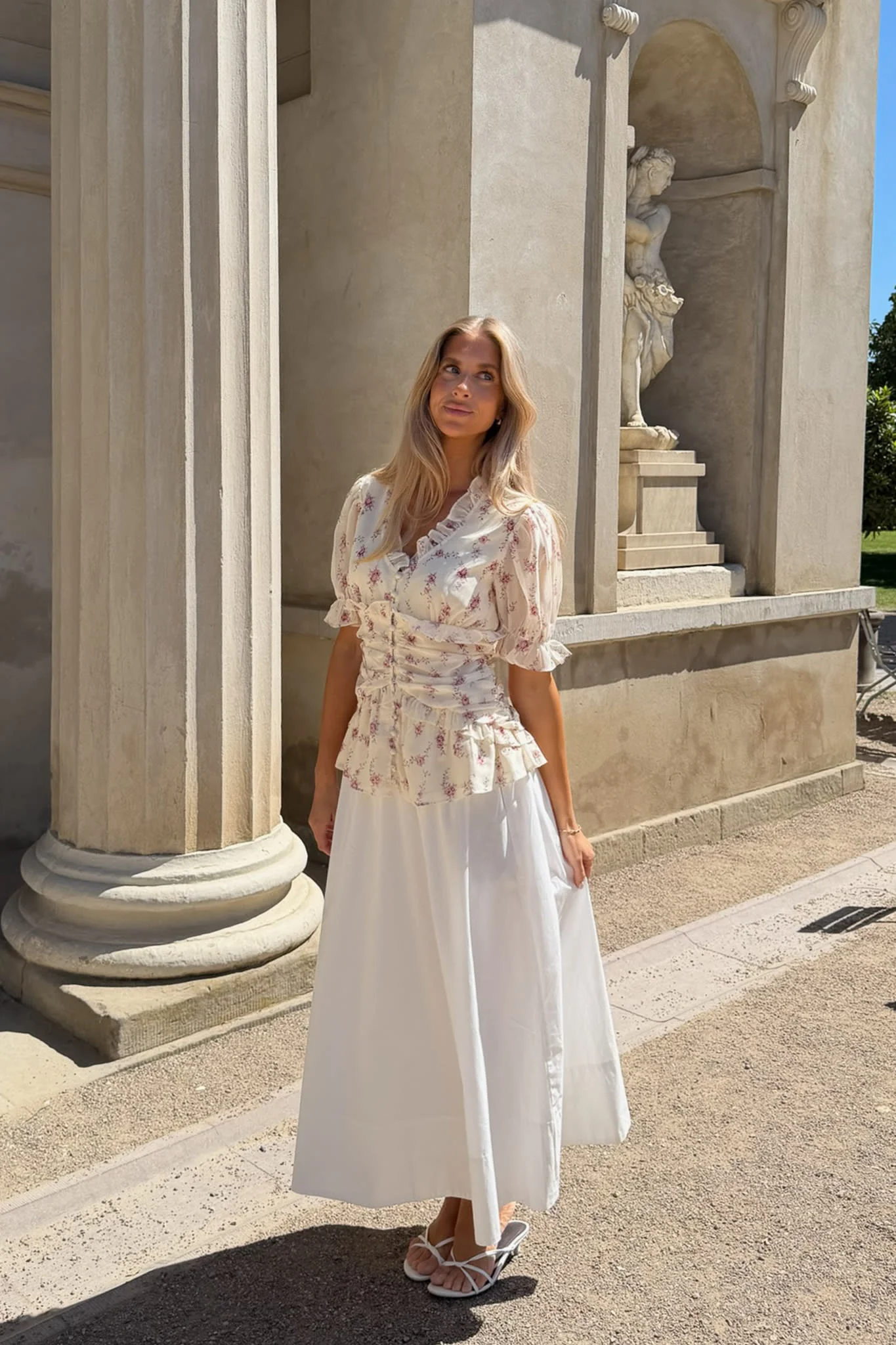 ArielIC Blouse - Off White Vintage Rose - Image 10