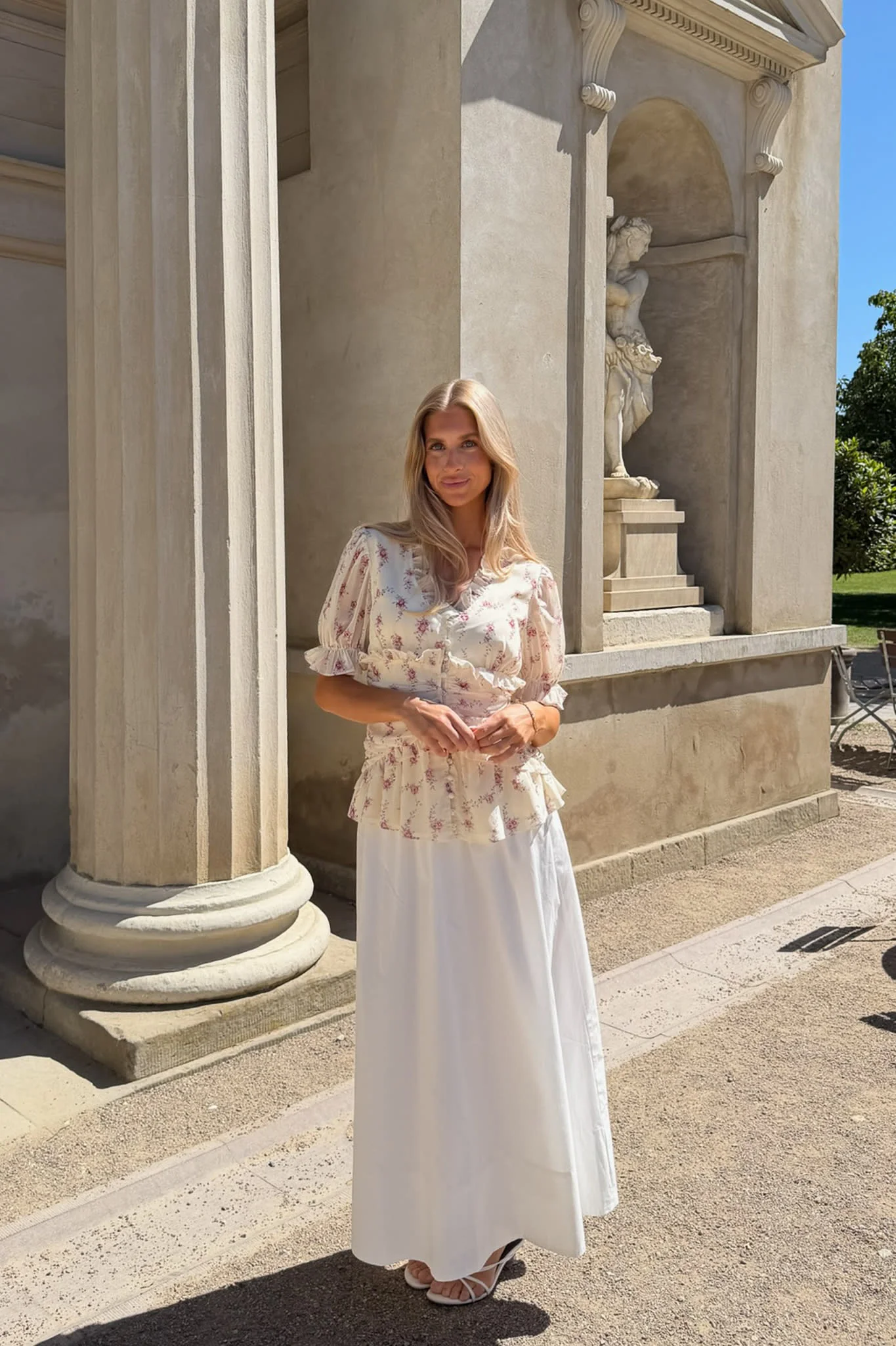 ArielIC Blouse - Off White Vintage Rose - Image 11