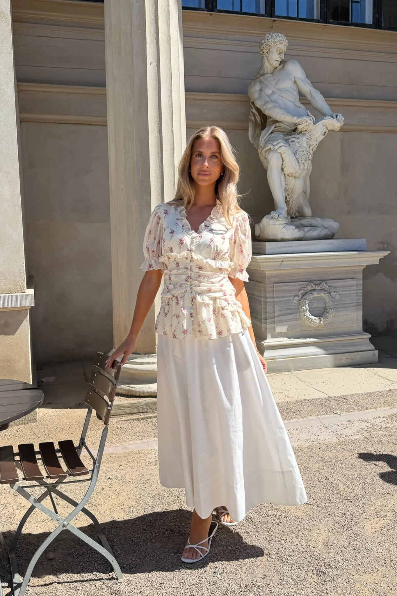 ArielIC Blouse - Off White Vintage Rose - Image 2