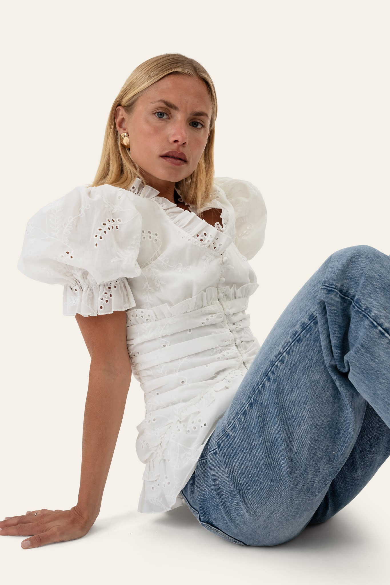 ArielIC Blouse - White Embroidery - Image 8