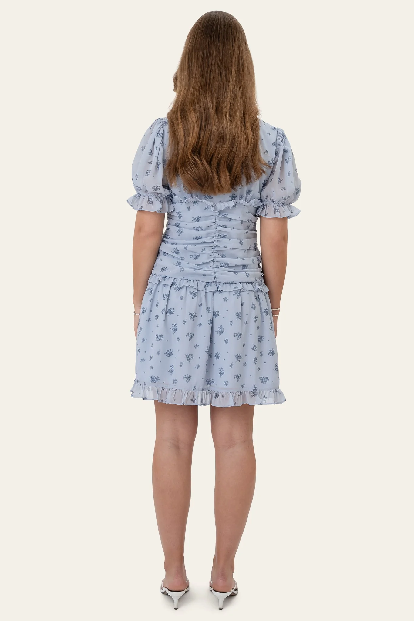 ArielIC Dress - Blue Flower Print - Image 4