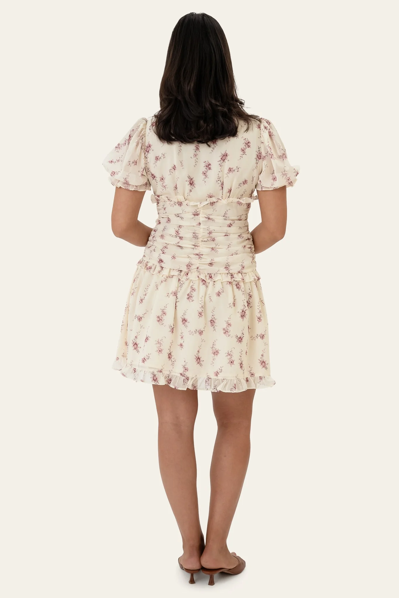 ArielIC Dress - Off White Vintage Rose - Image 3