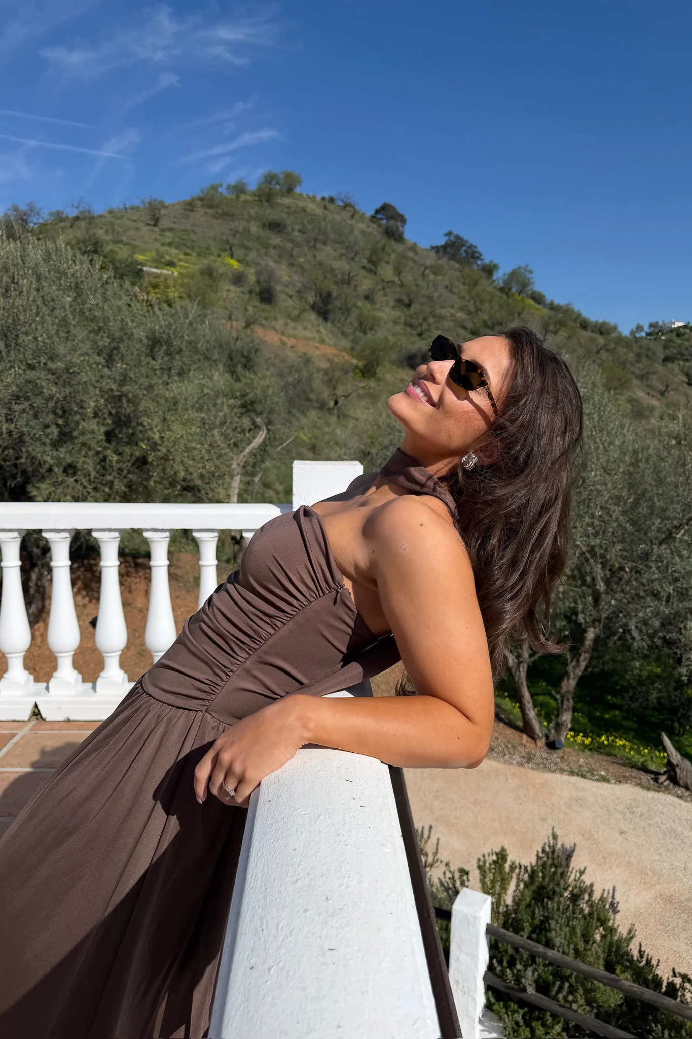 AstridIC Long Dress - Dark Brown - Image 6