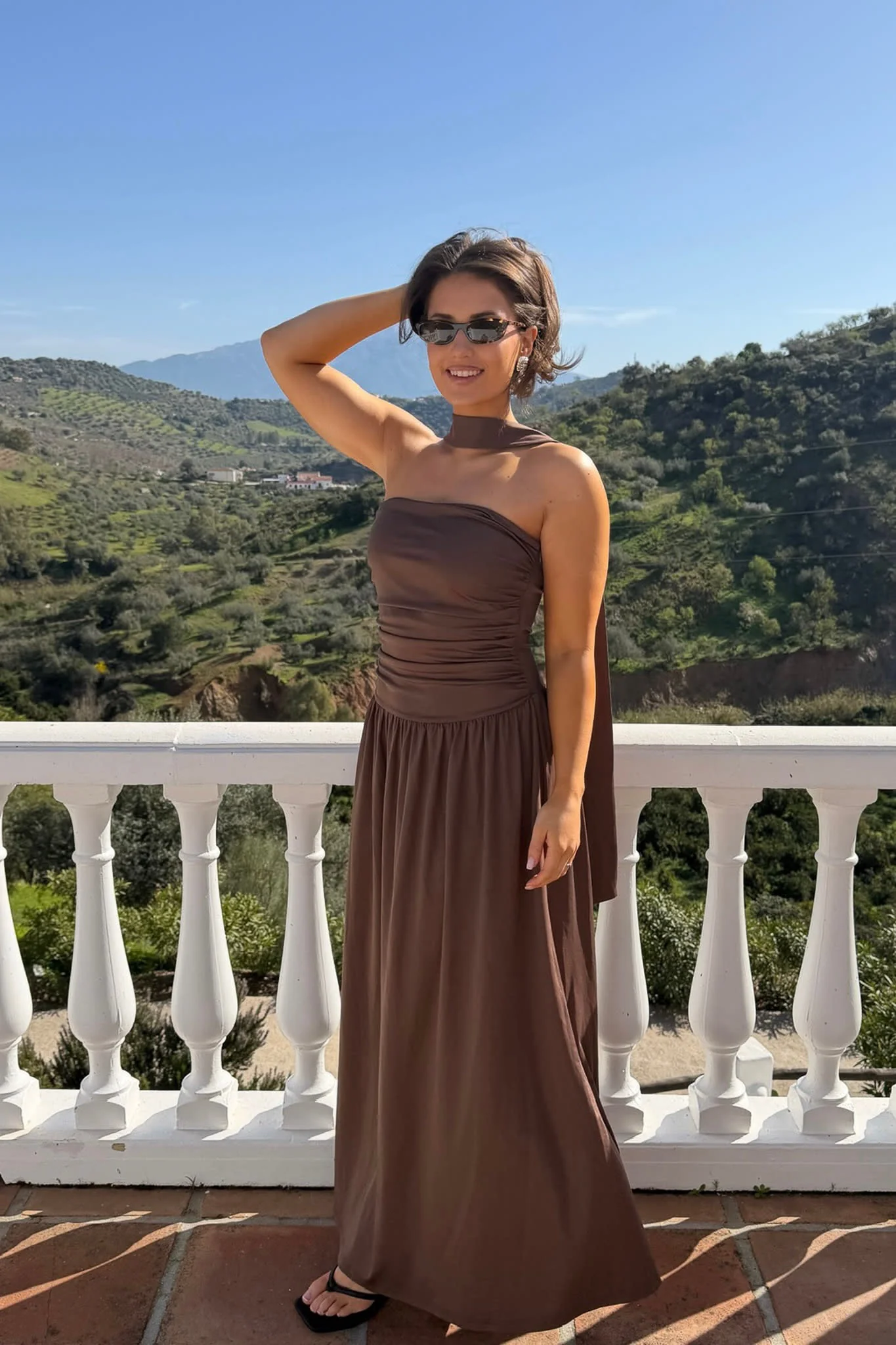 AstridIC Long Dress - Dark Brown - Image 7