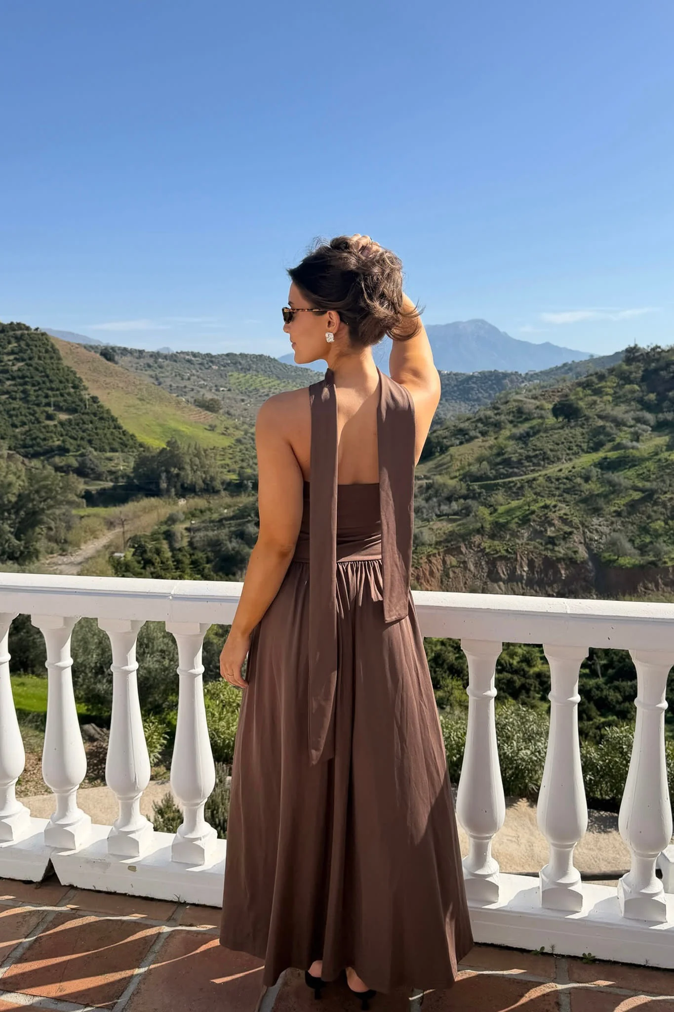 AstridIC Long Dress - Dark Brown - Image 9