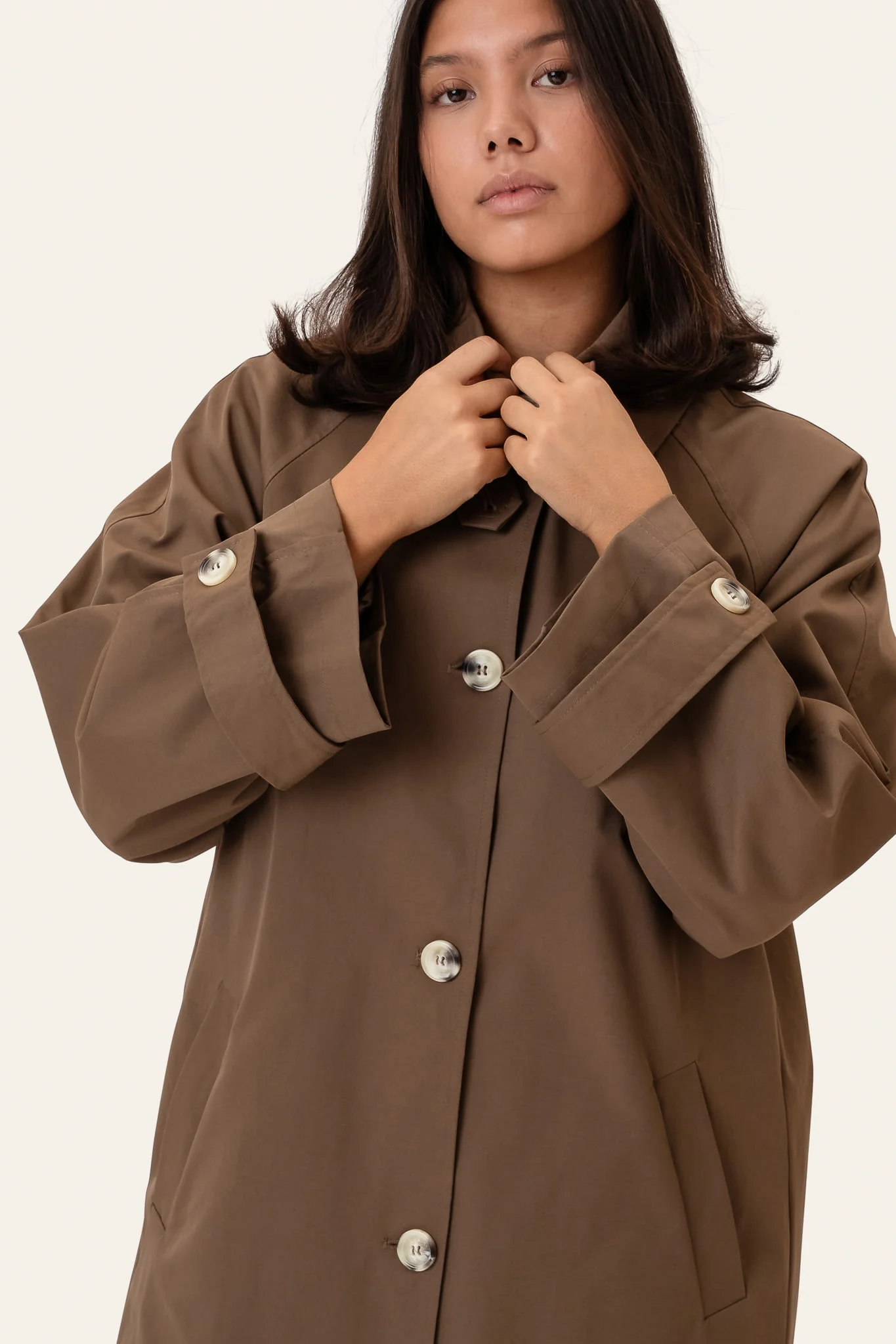 AvaIC Trenchcoat - Dark Brown - Image 3