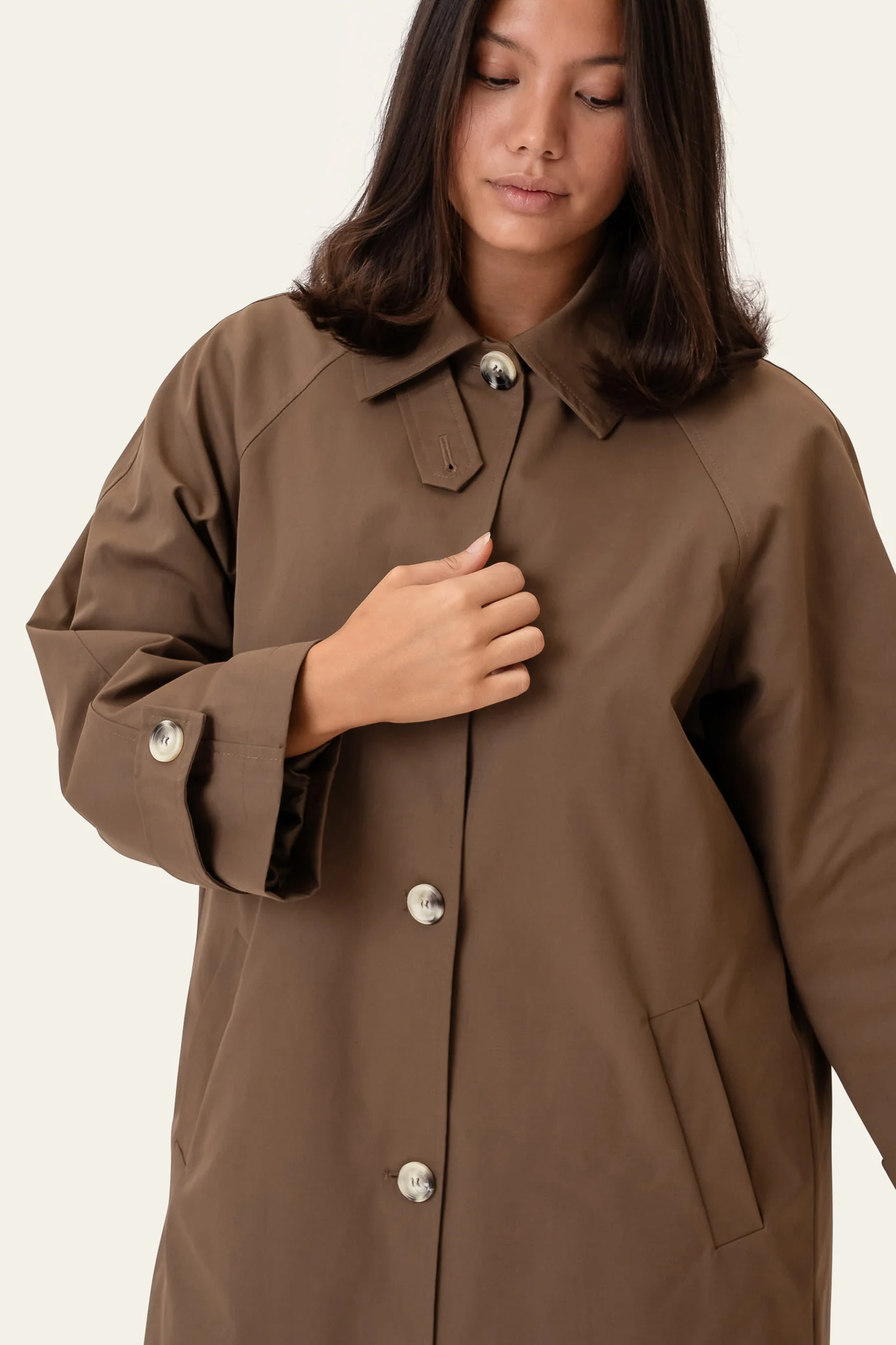 AvaIC Trenchcoat - Dark Brown - Image 5