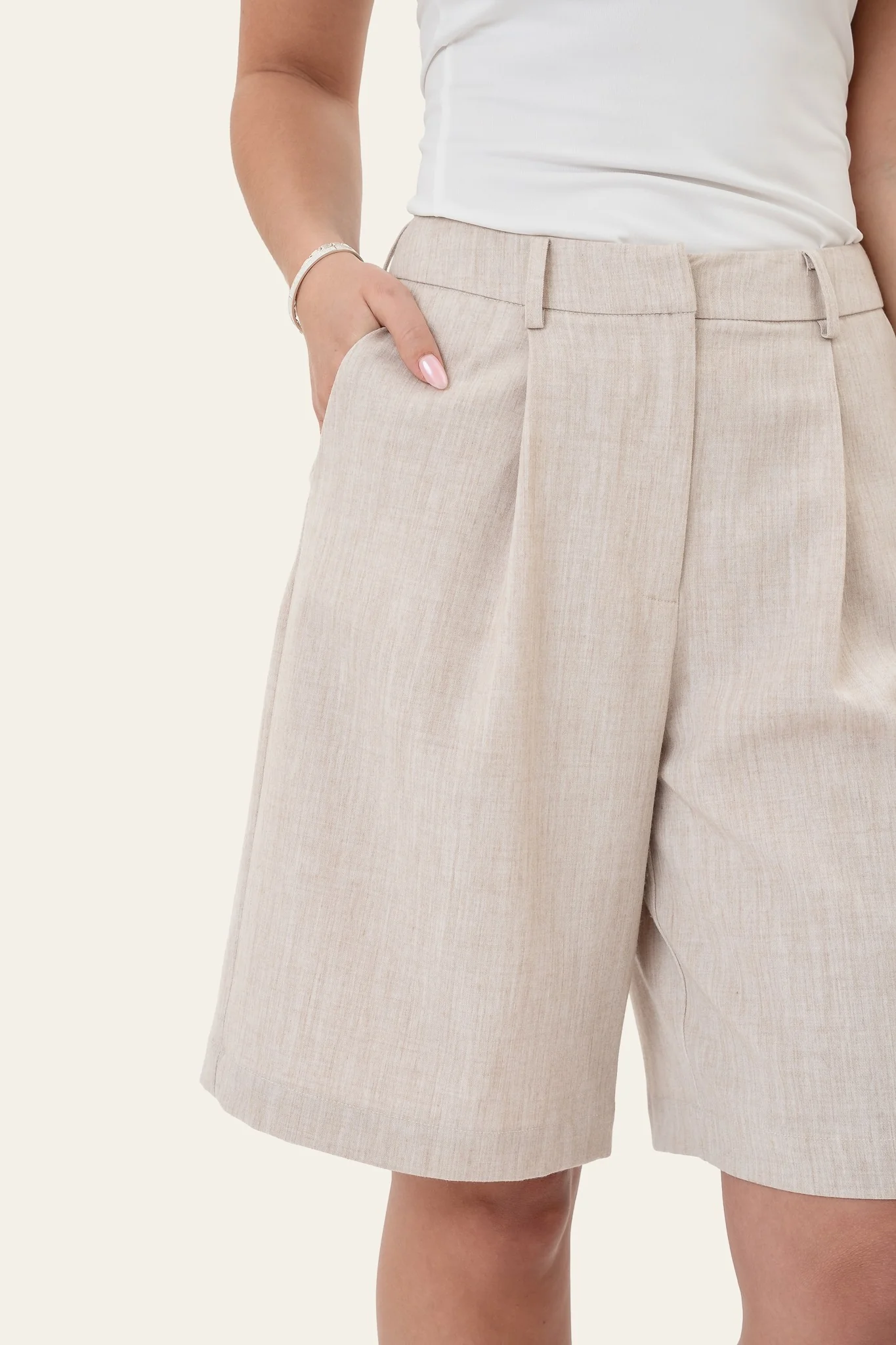 CelinaIC Shorts - Beige - Image 4