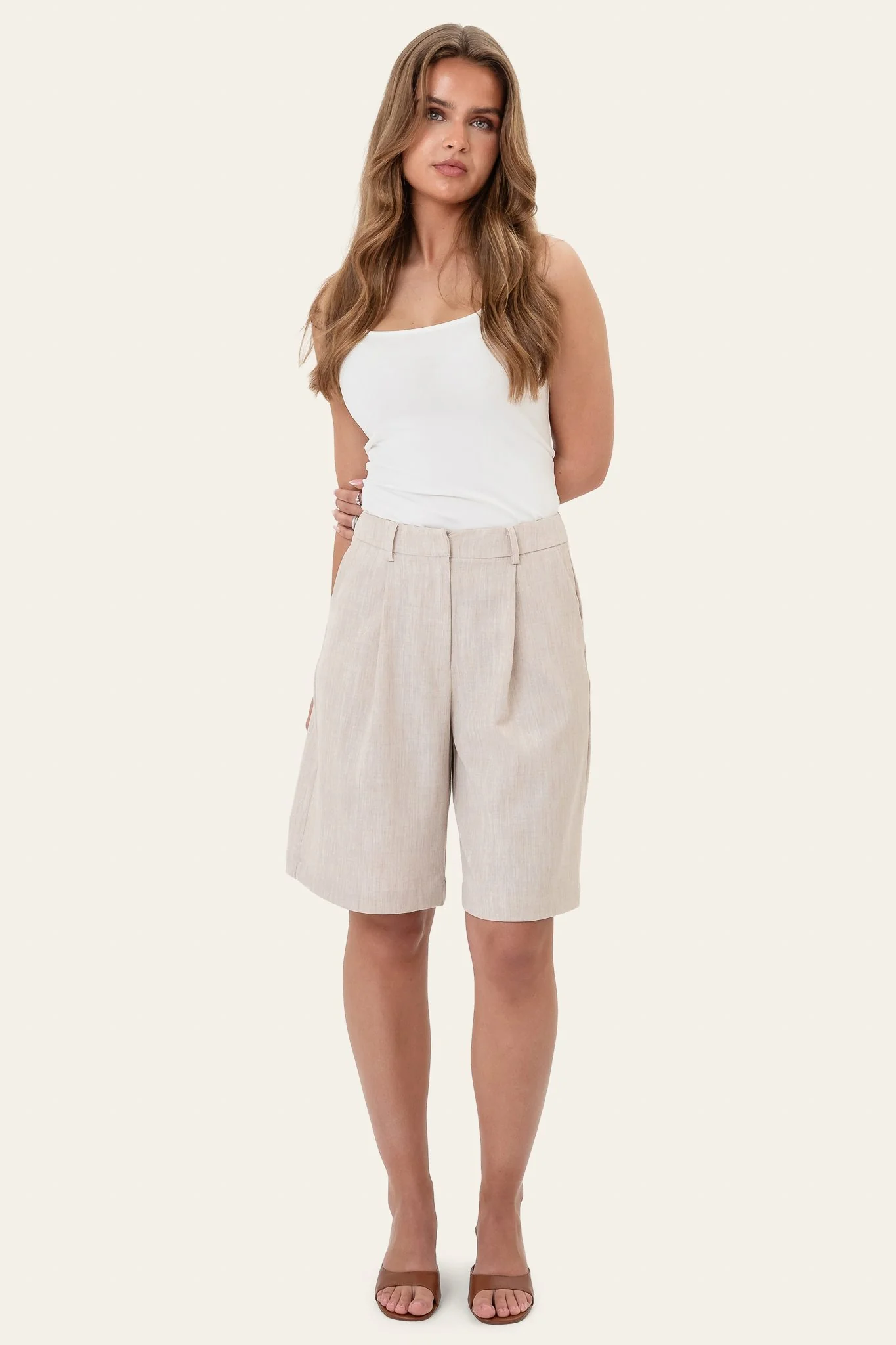 CelinaIC Shorts - Beige - Image 5