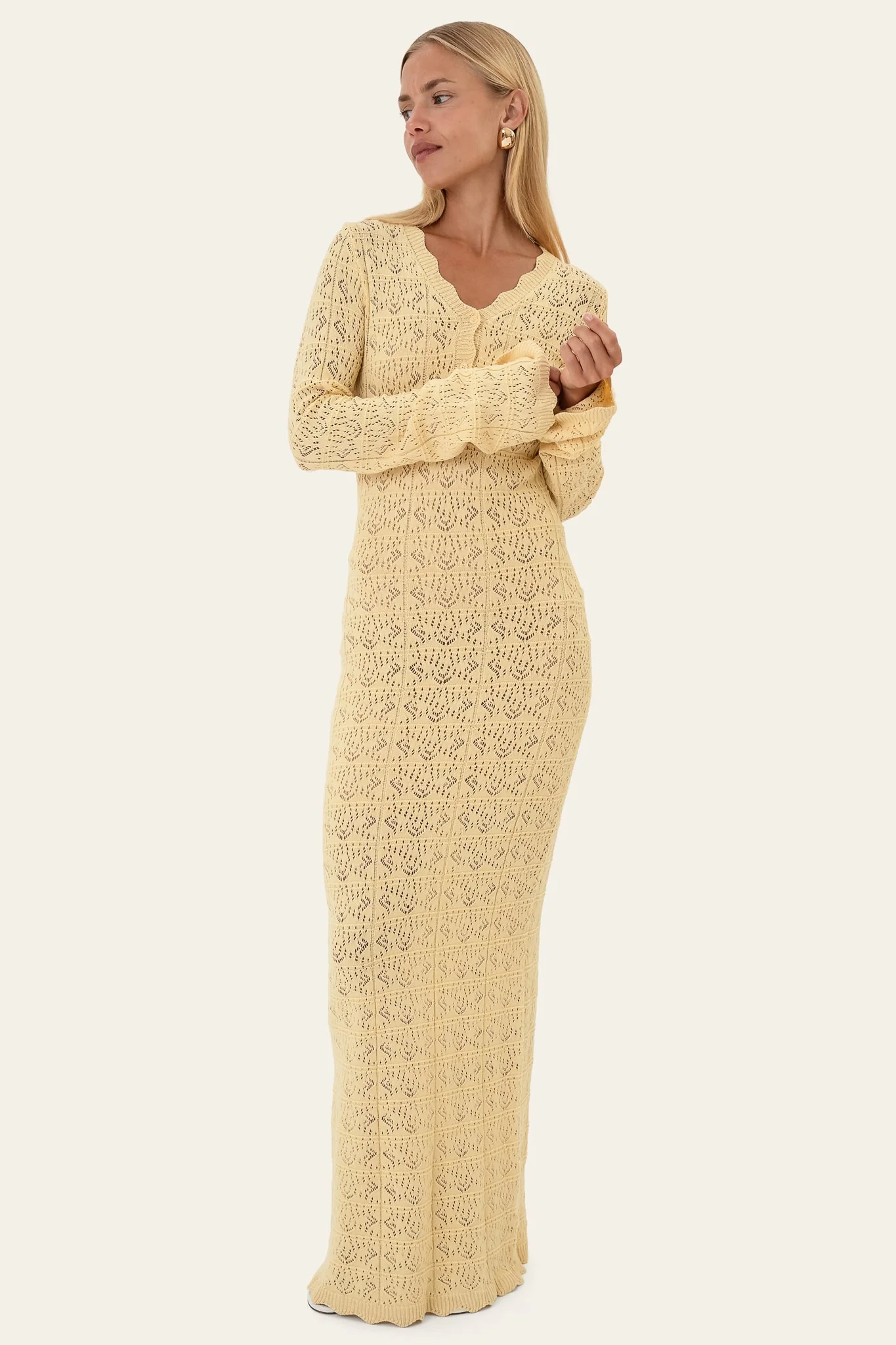 DagmarIC Maxi Dress - Yellow - Image 6