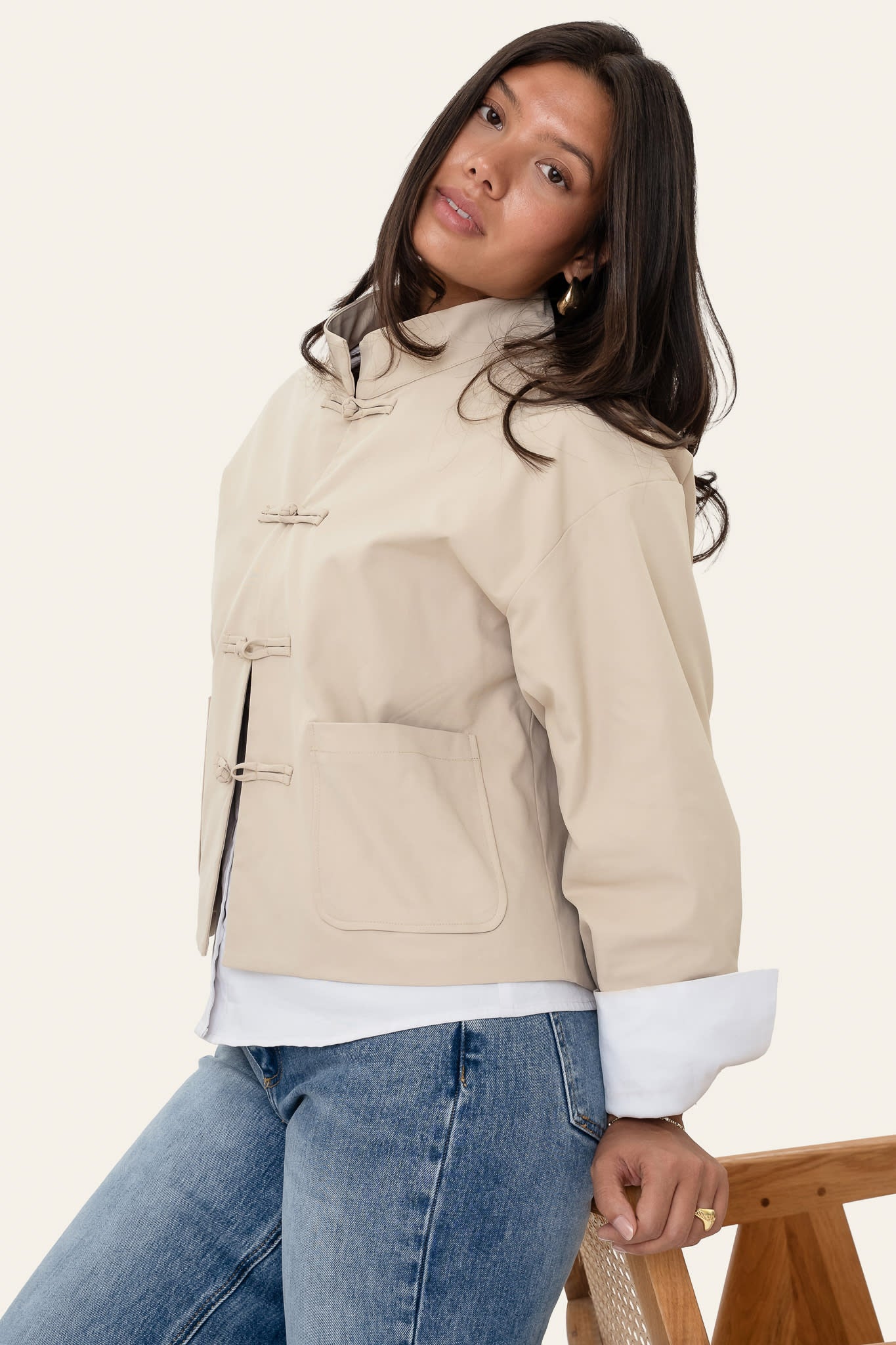 EvaIC Jacket - Beige - Image 8