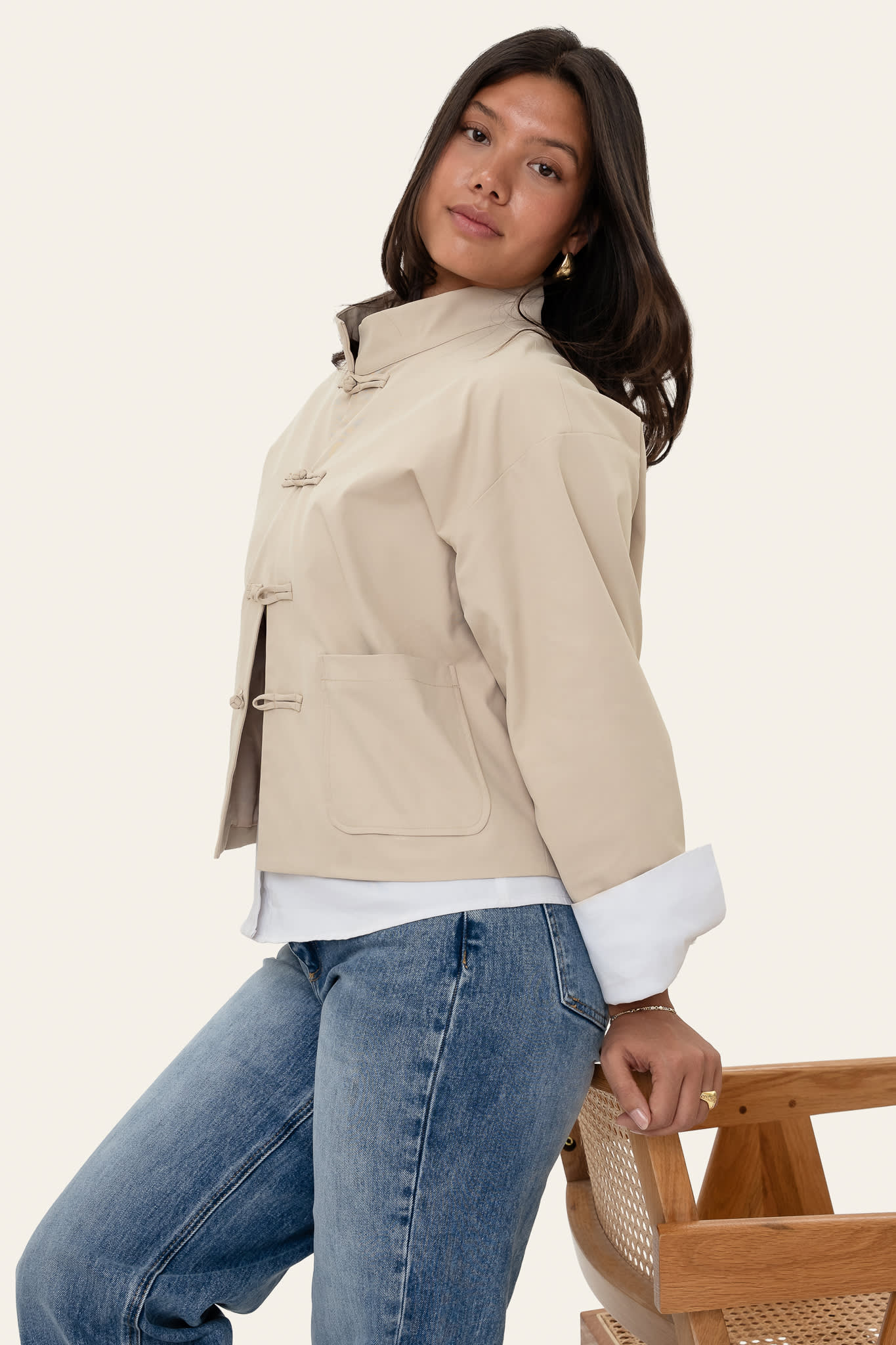EvaIC Jacket - Beige - Image 9