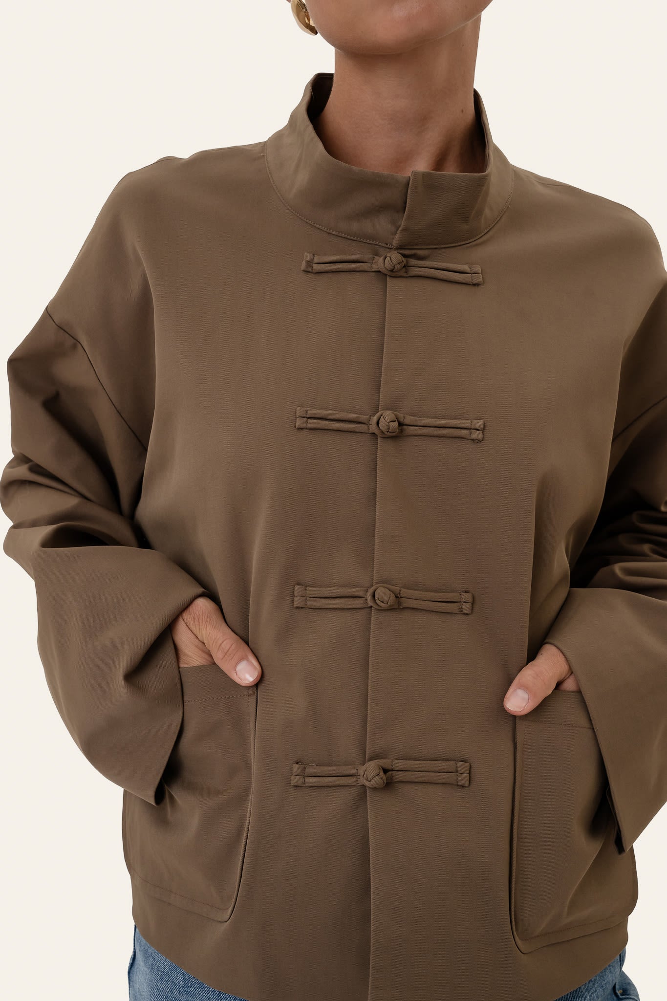 EvaIC Jacket - Dark Brown - Image 3