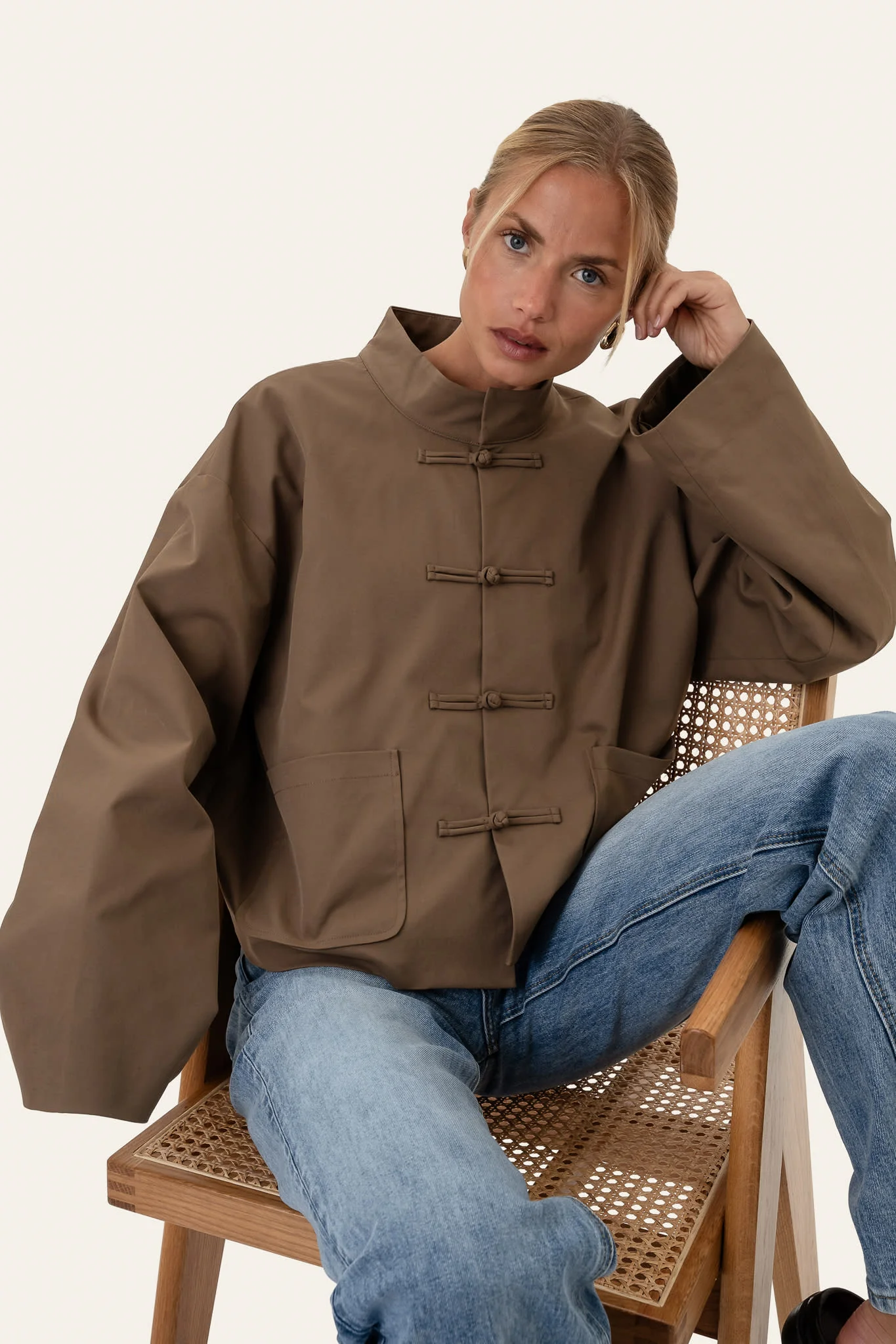 EvaIC Jacket - Dark Brown - Image 8
