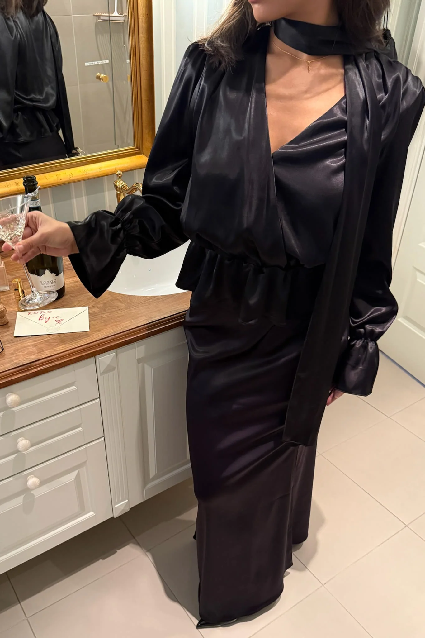 FreyaIC Shirt - Black Satin - Image 12