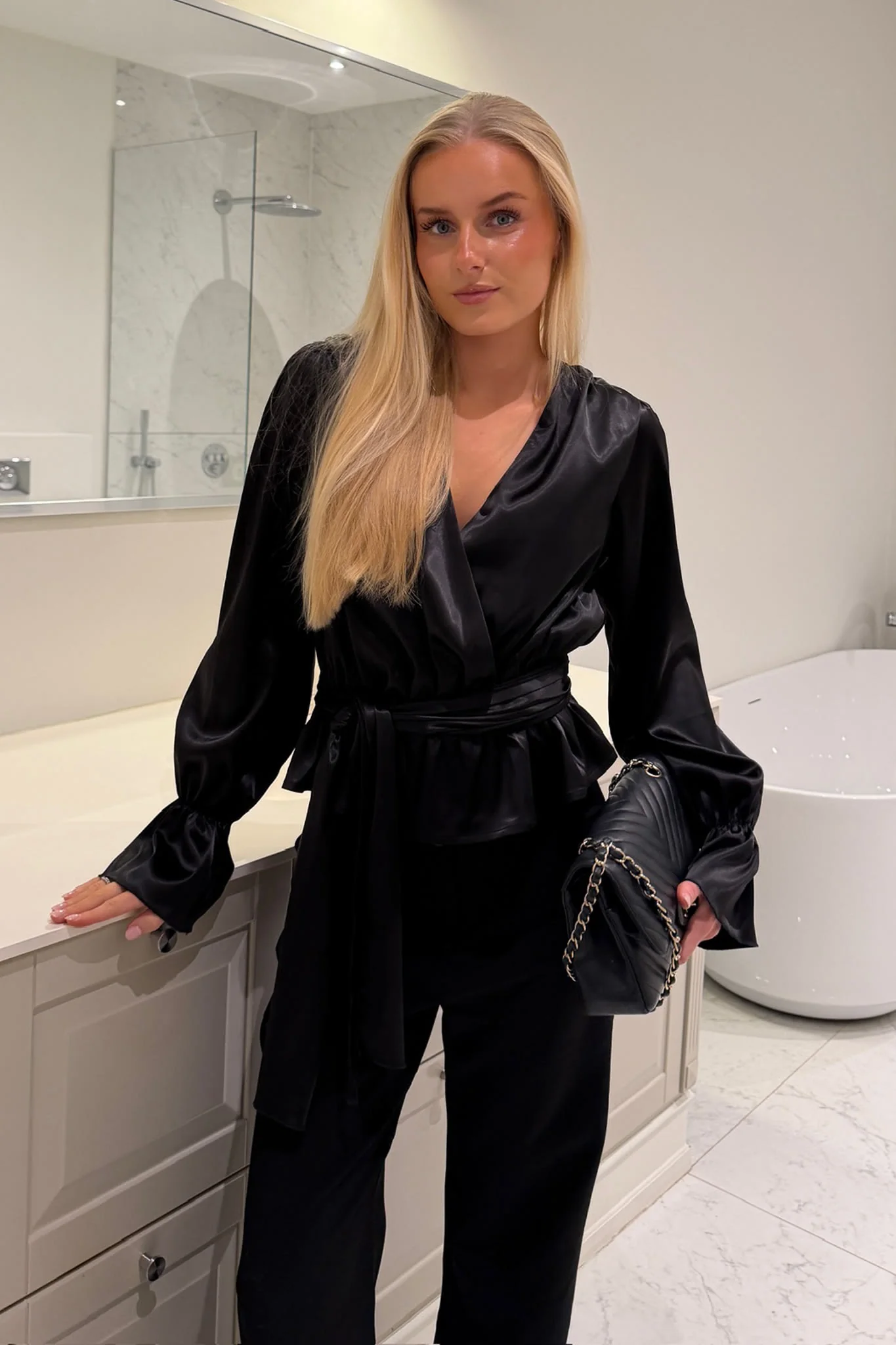 FreyaIC Shirt - Black Satin - Image 2
