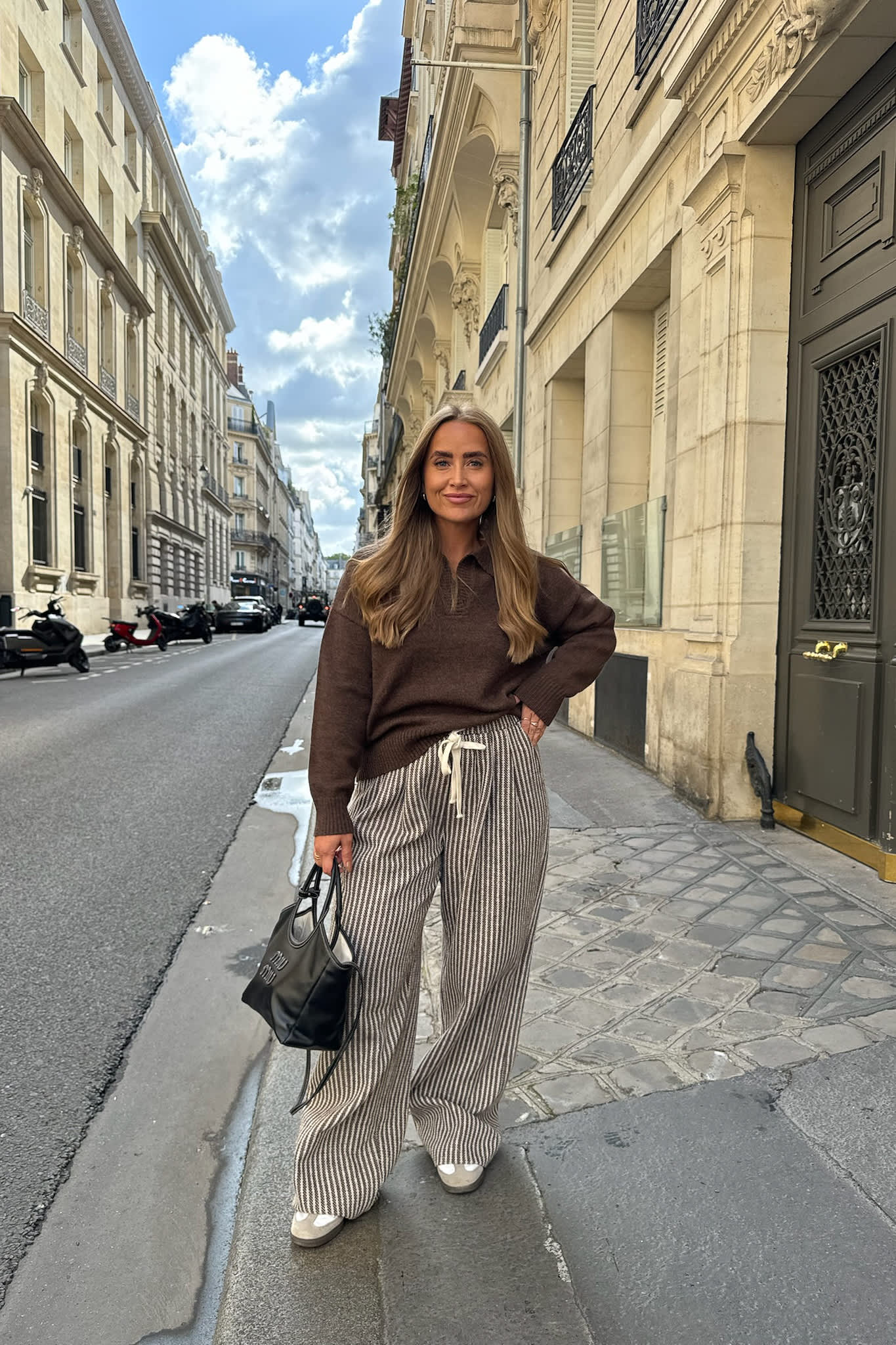 FridaIC Pants - Brown Stripes