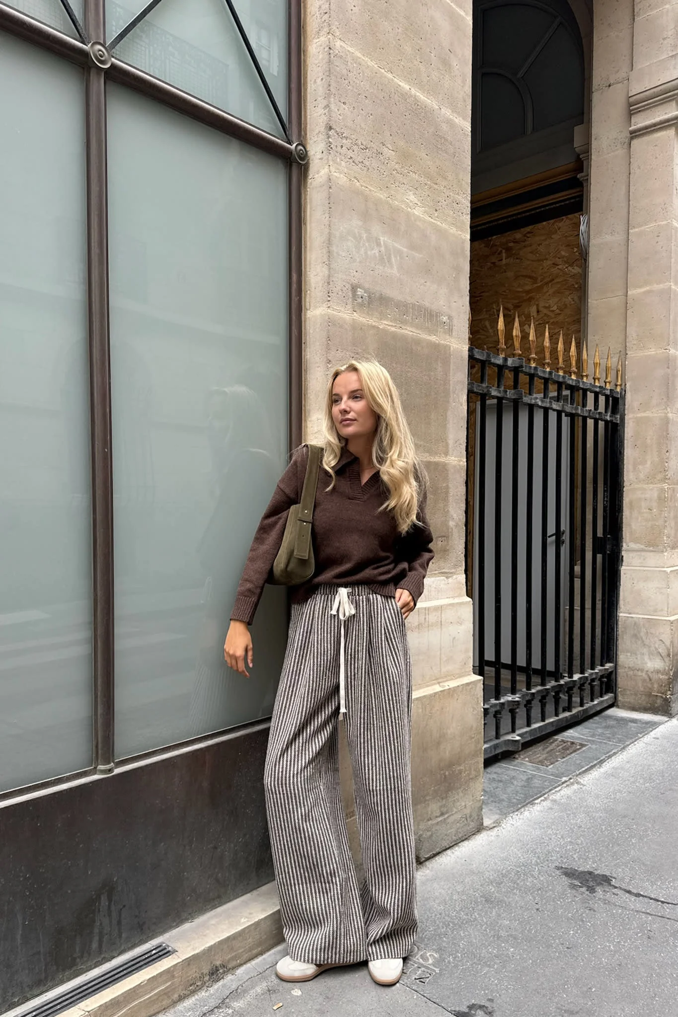 FridaIC Pants - Brown Stripes - Image 6