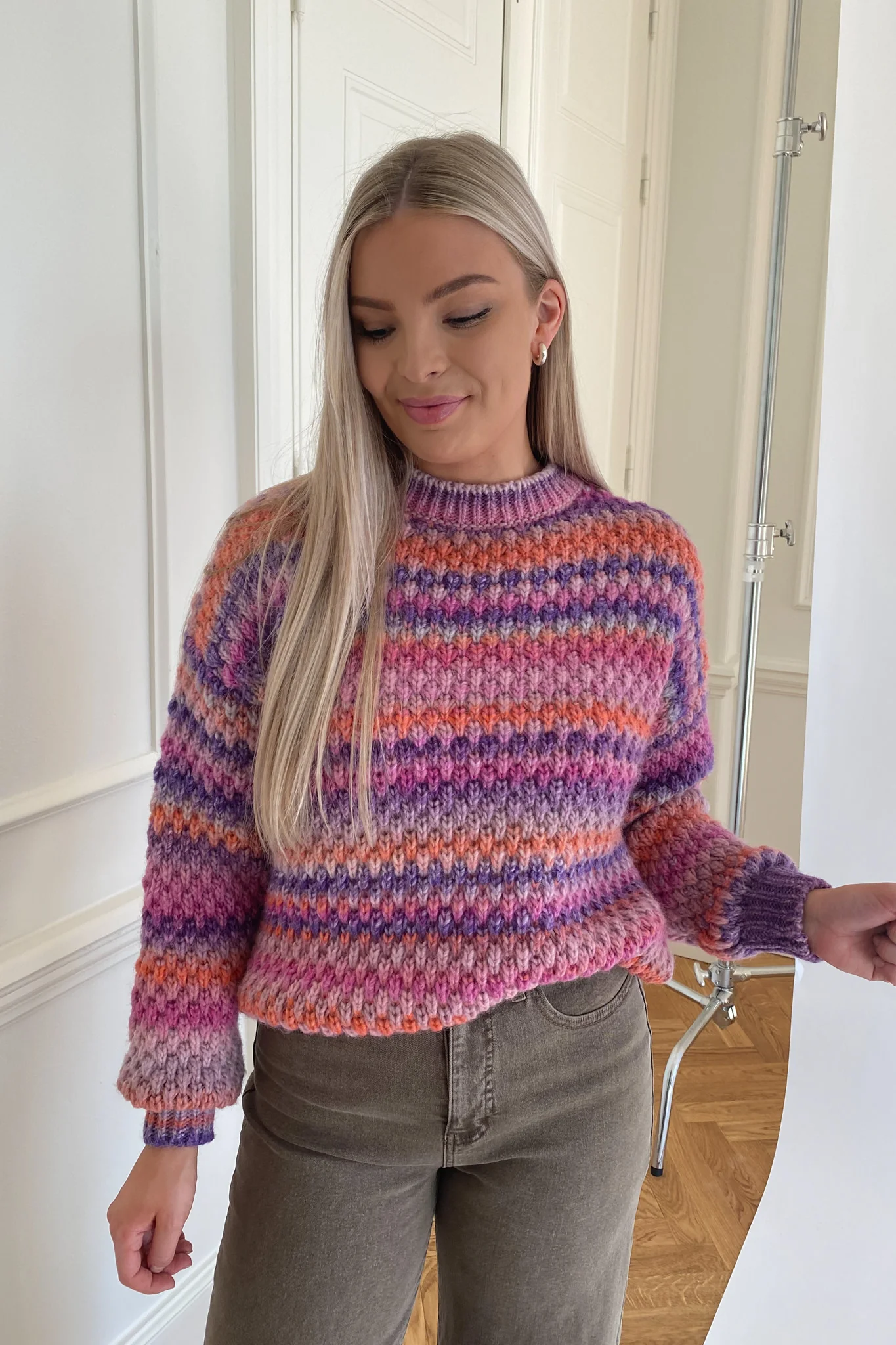 Noella Gio Knit Blouse - Bright Mix - Image 2