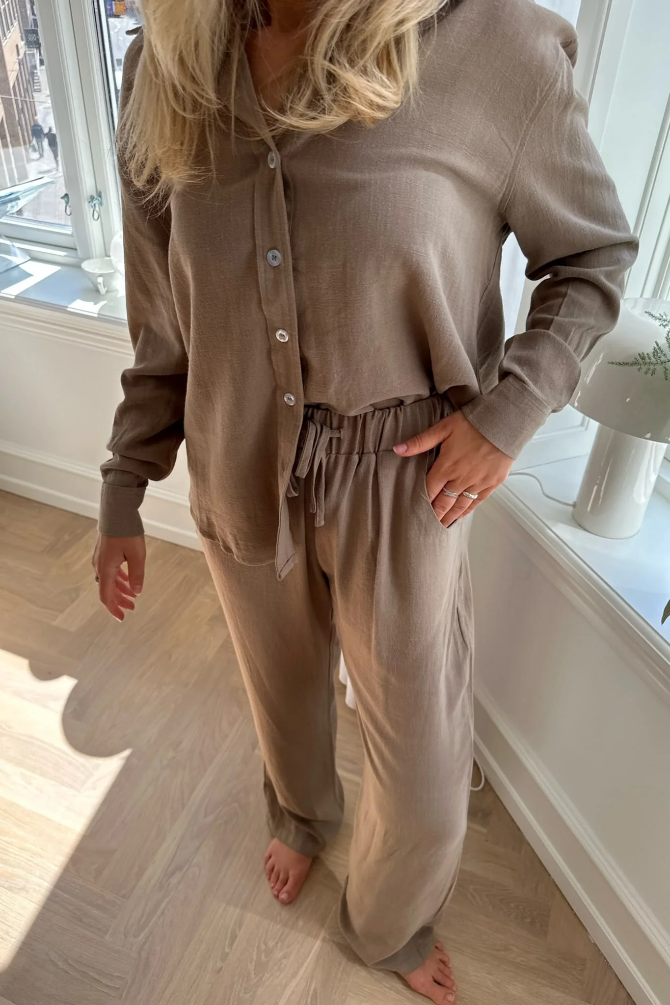 HannahIC Pants - Mocca - Image 2