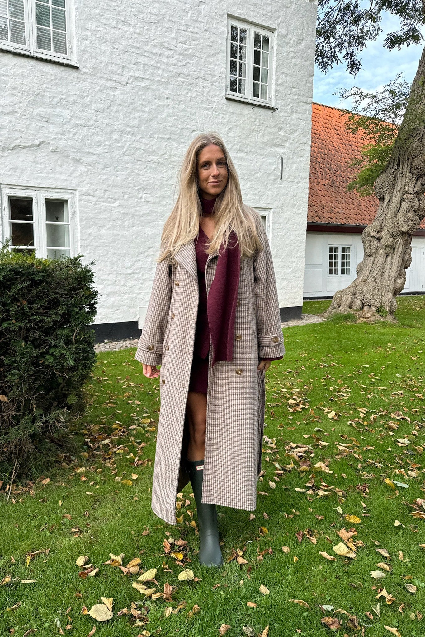 JulieIC Trenchcoat - Brown Checks