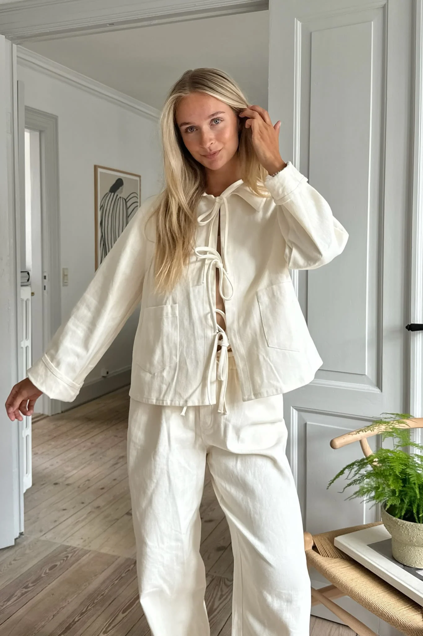 KarlaIC Tie Top - Off White - Image 3