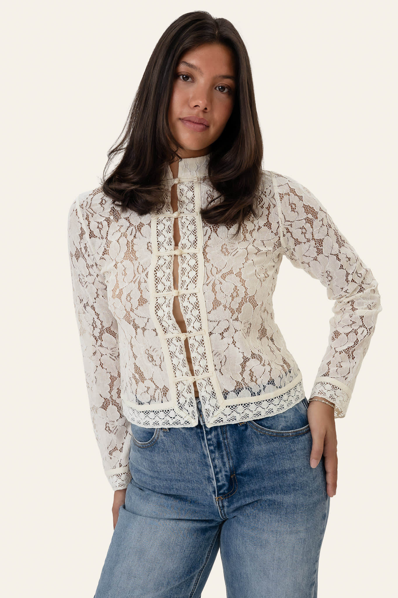 LiljaIC Shirt - Off White Lace