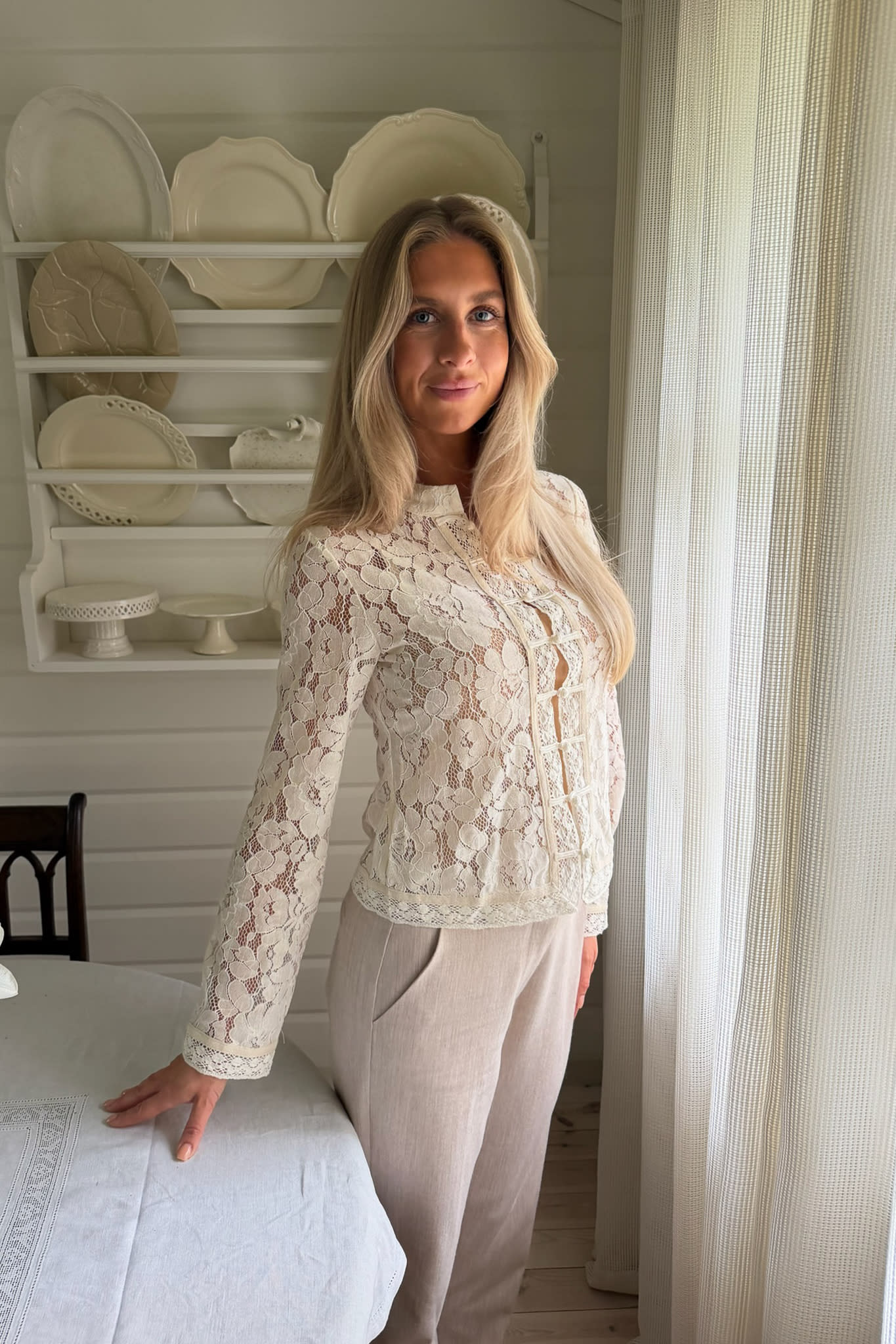 LiljaIC Shirt - Off White Lace - Image 10