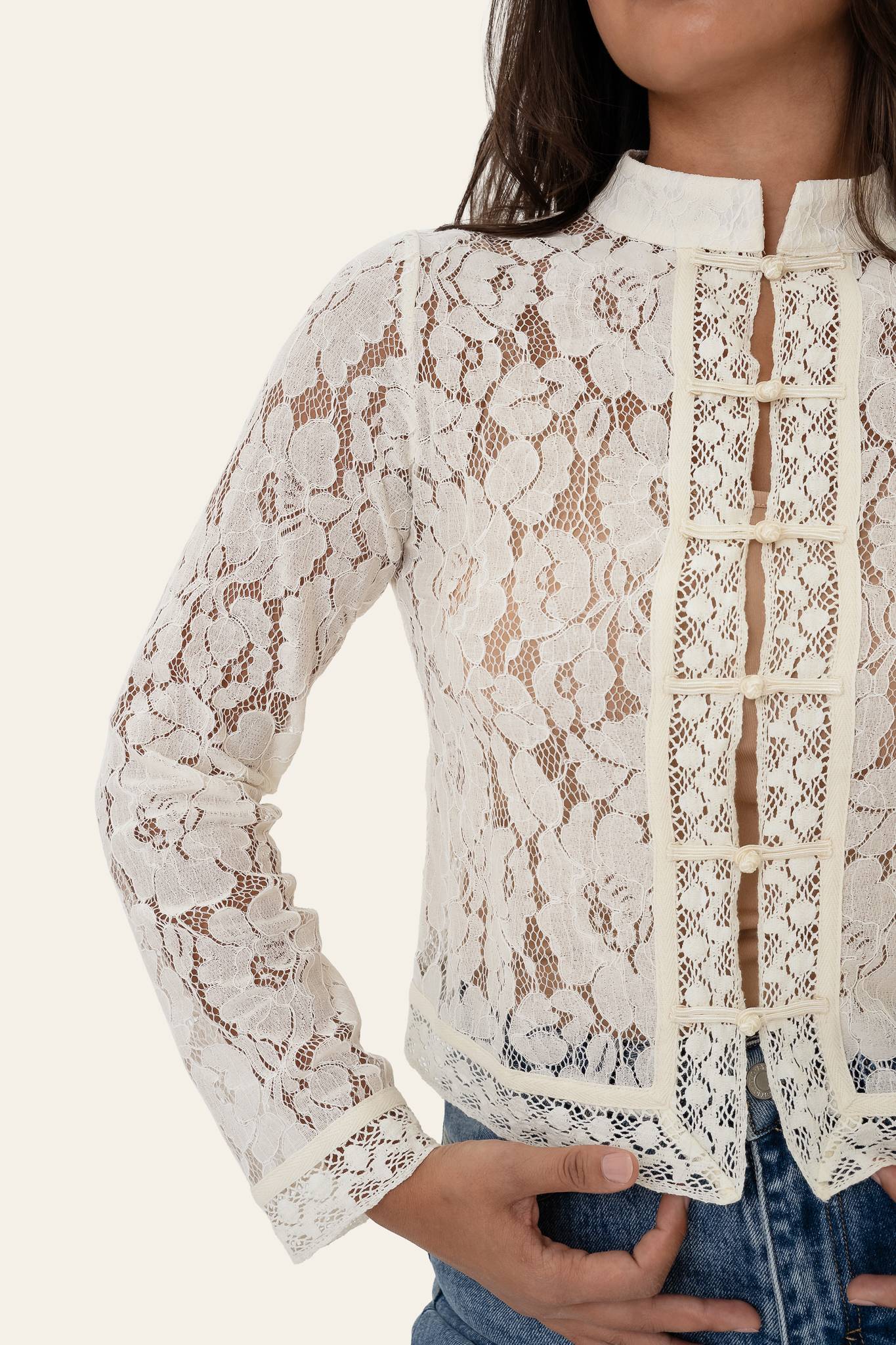 LiljaIC Shirt - Off White Lace - Image 4