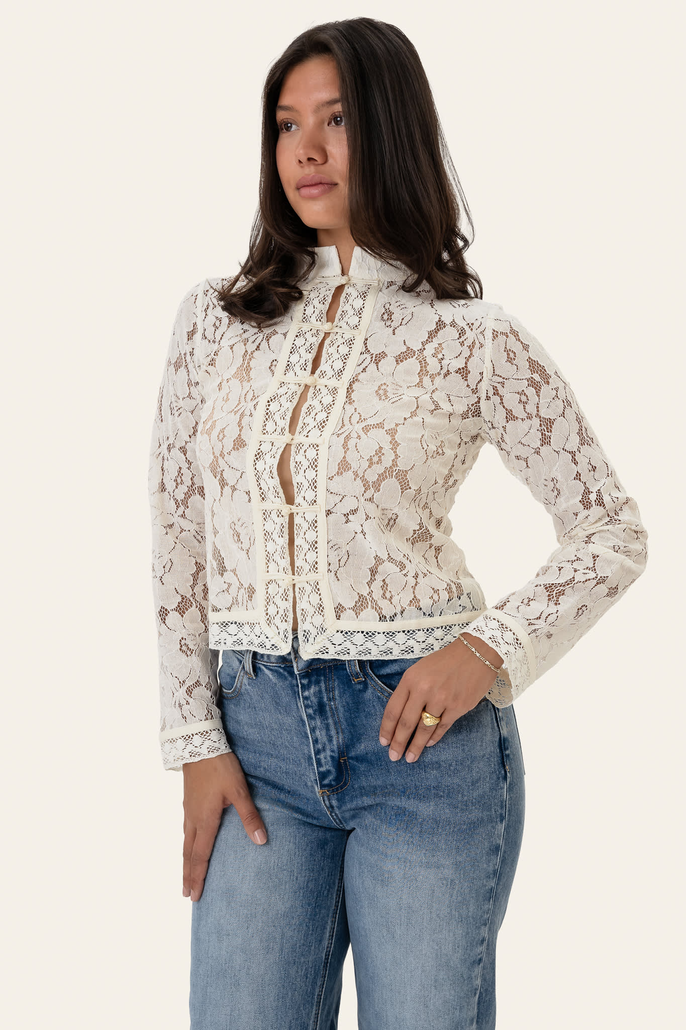 LiljaIC Shirt - Off White Lace - Image 5