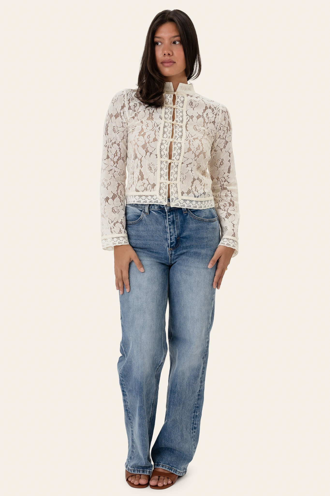 LiljaIC Shirt - Off White Lace - Image 6