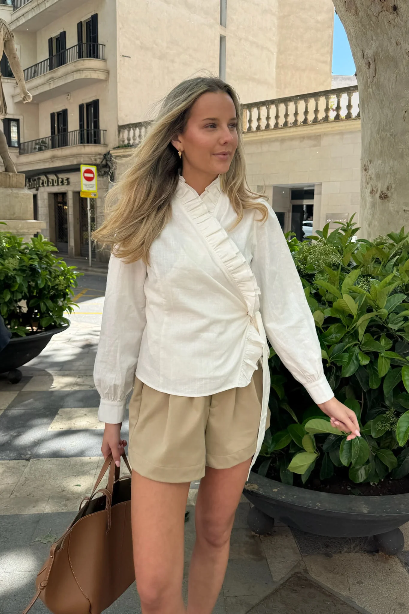 LisaIC Wrap Shirt - White