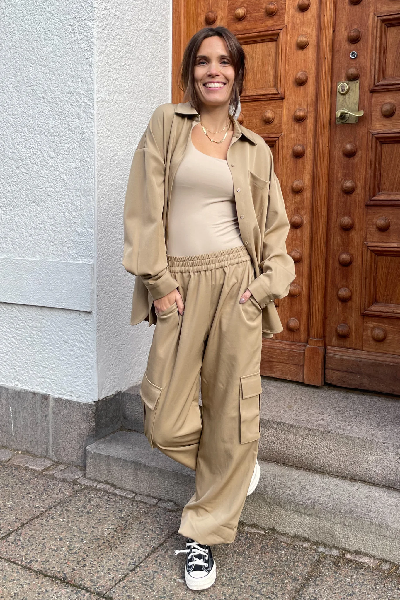 LivaIC Cargo Pants - Warm Beige