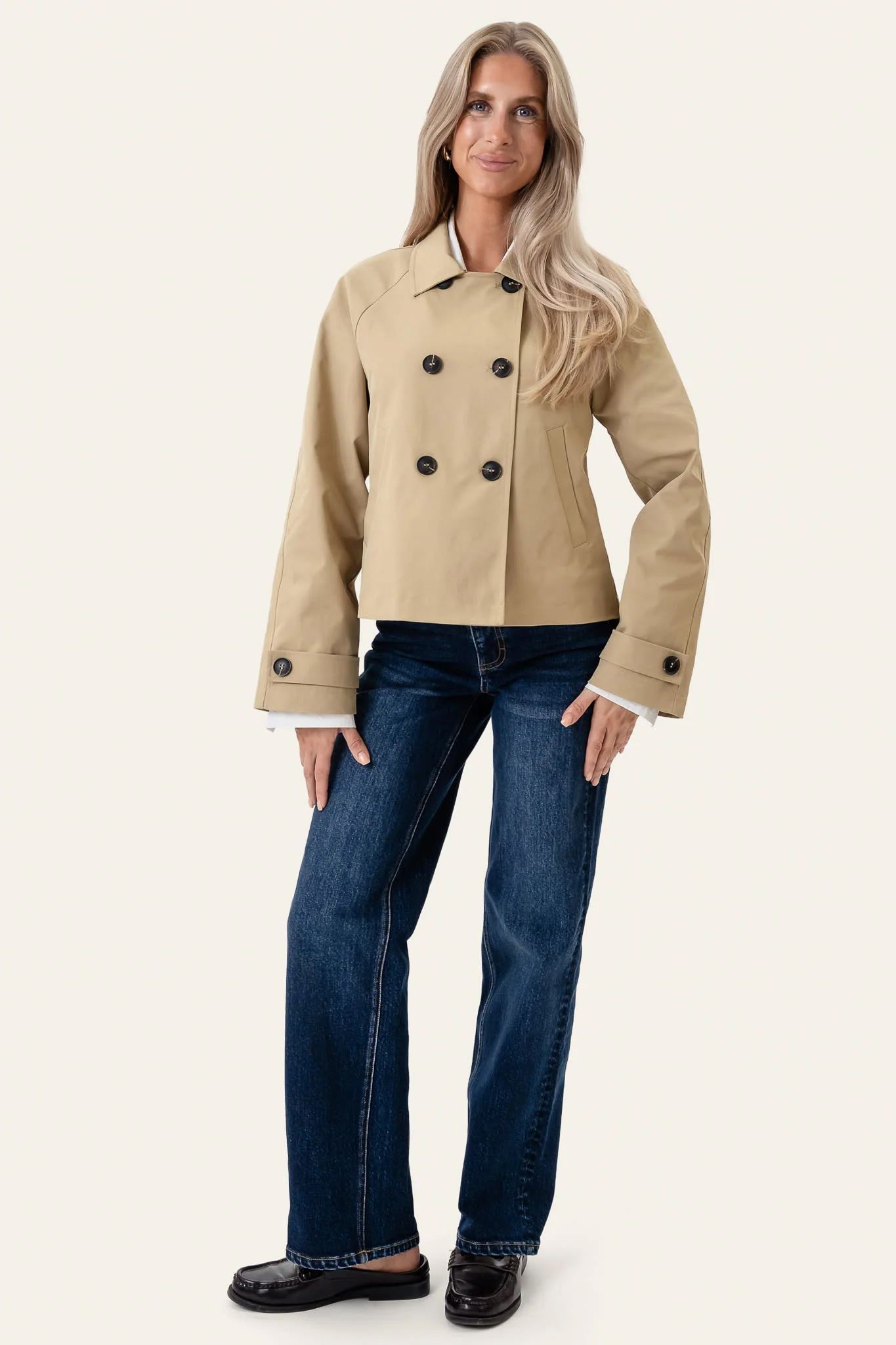 LunaIC Trenchcoat - Dark Beige - Image 3