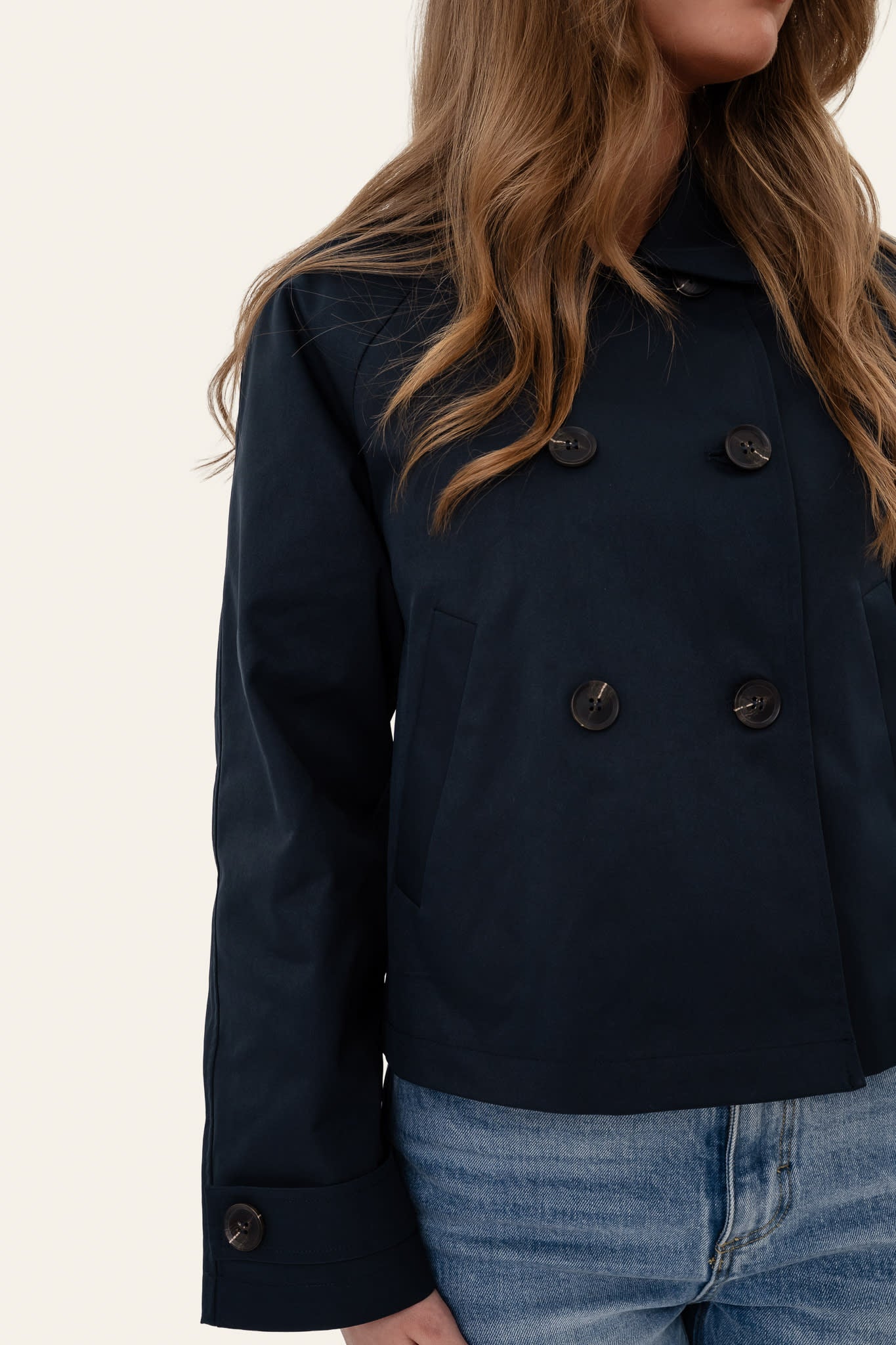 LunaIC Trenchcoat - Dark Blue - Image 6