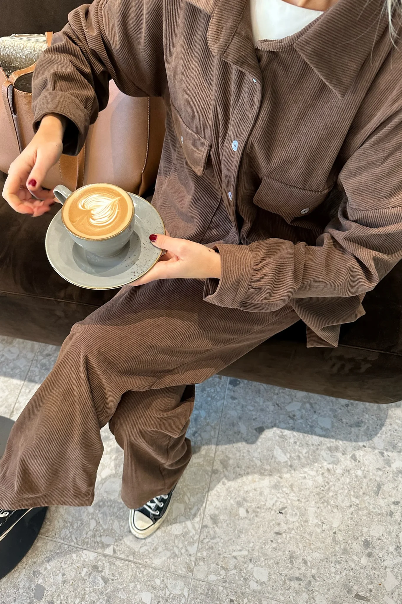 NannaIC Oversized Shirt - Brown Corduroy - Image 8