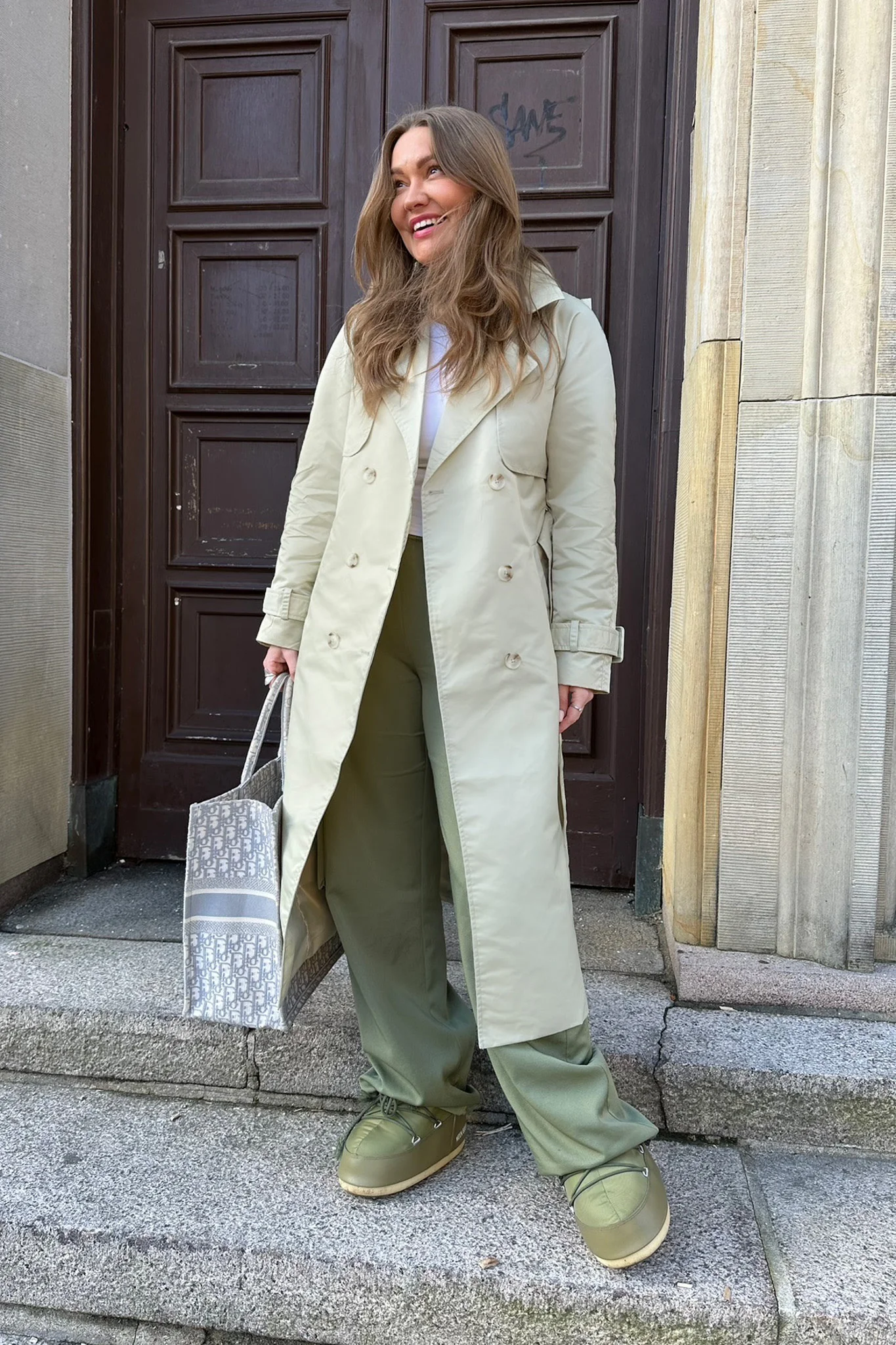 SNNeco LS Trenchcoat Nylon - Birch