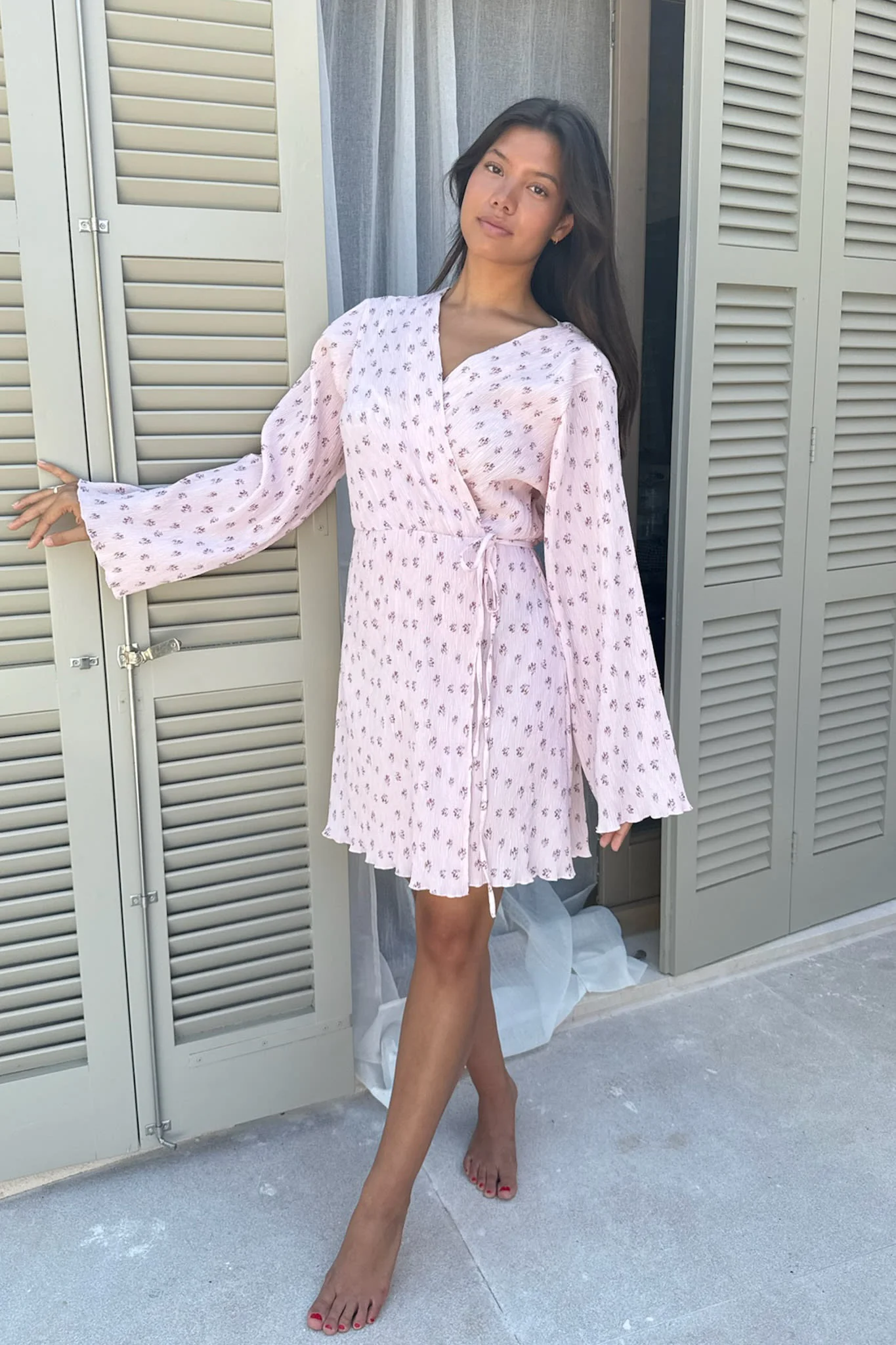 OfeliaIC Wrap Dress - Pink - Image 2