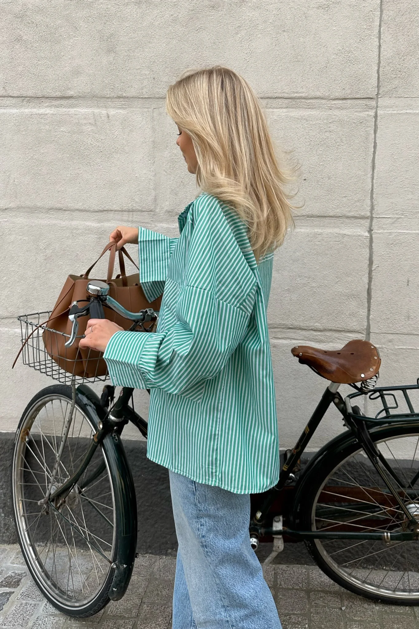 RilloIC Shirt - Green White Stripes
