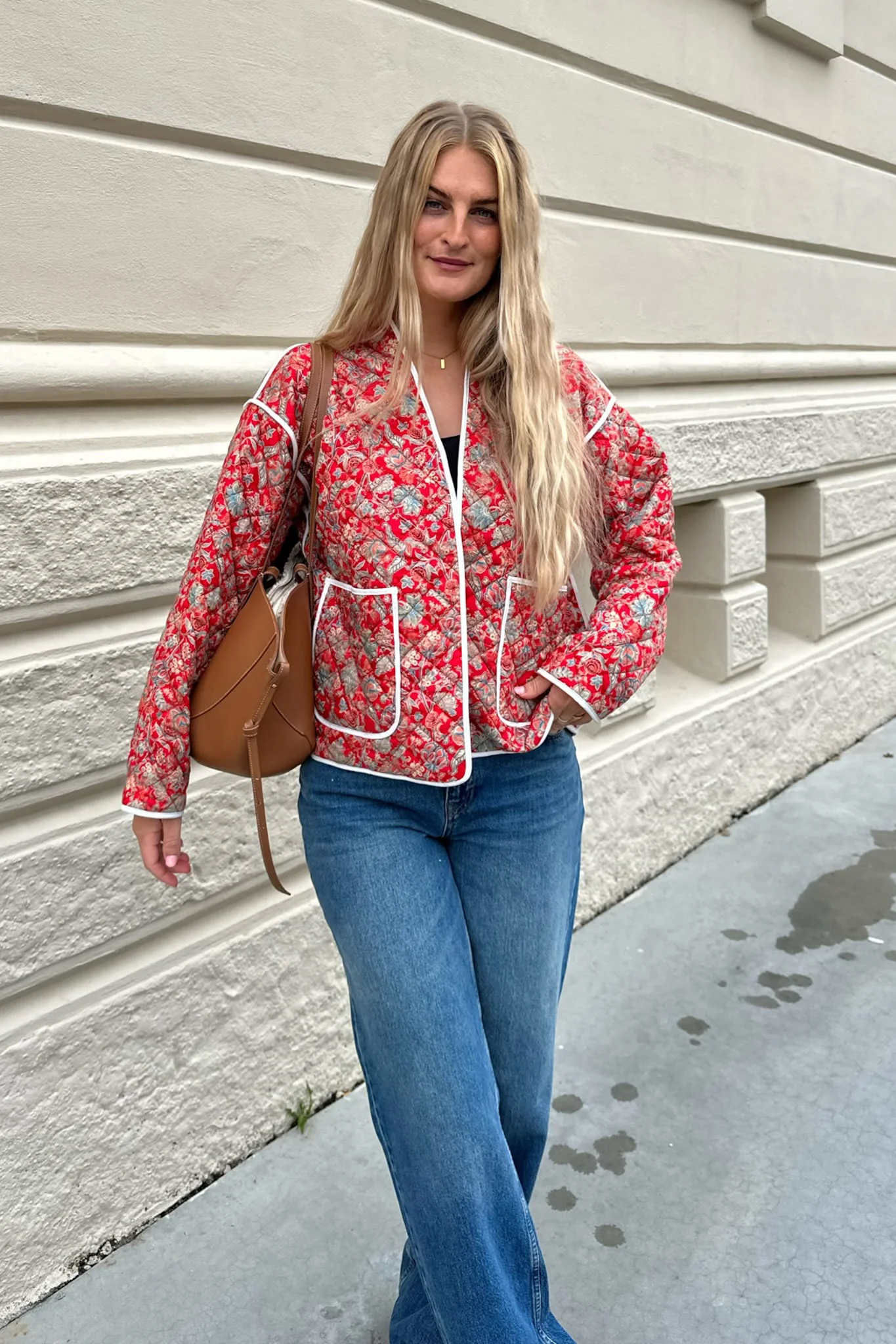 SagaIC Jacket - Red Wild Flower