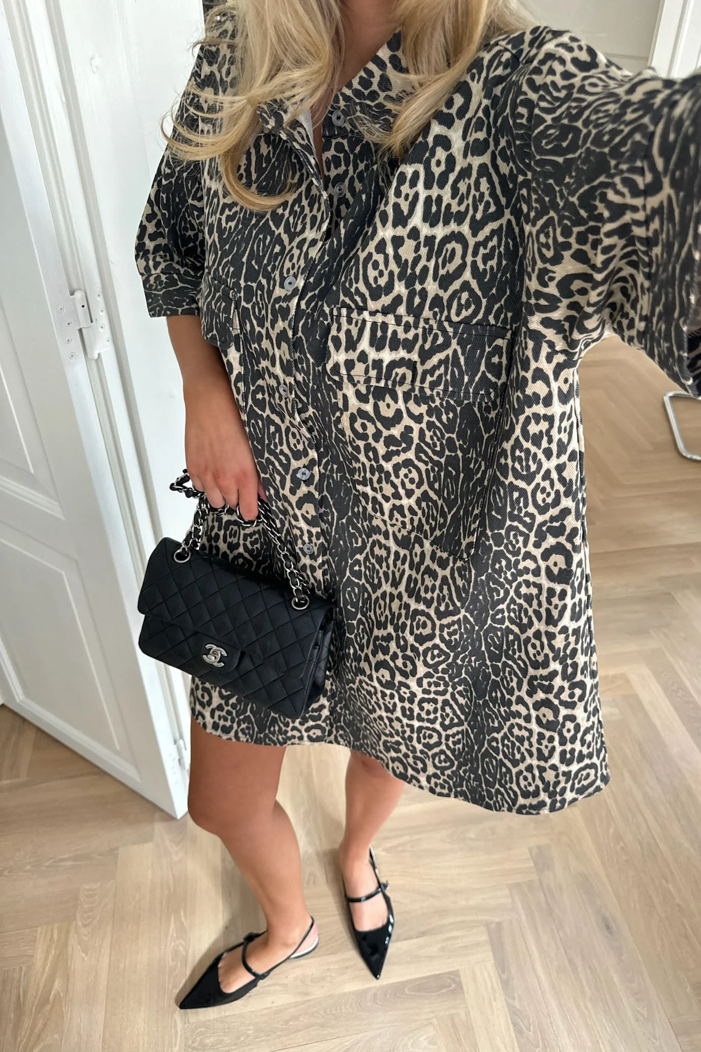 SeldaIC Shirt Dress - Leo Print - Image 2