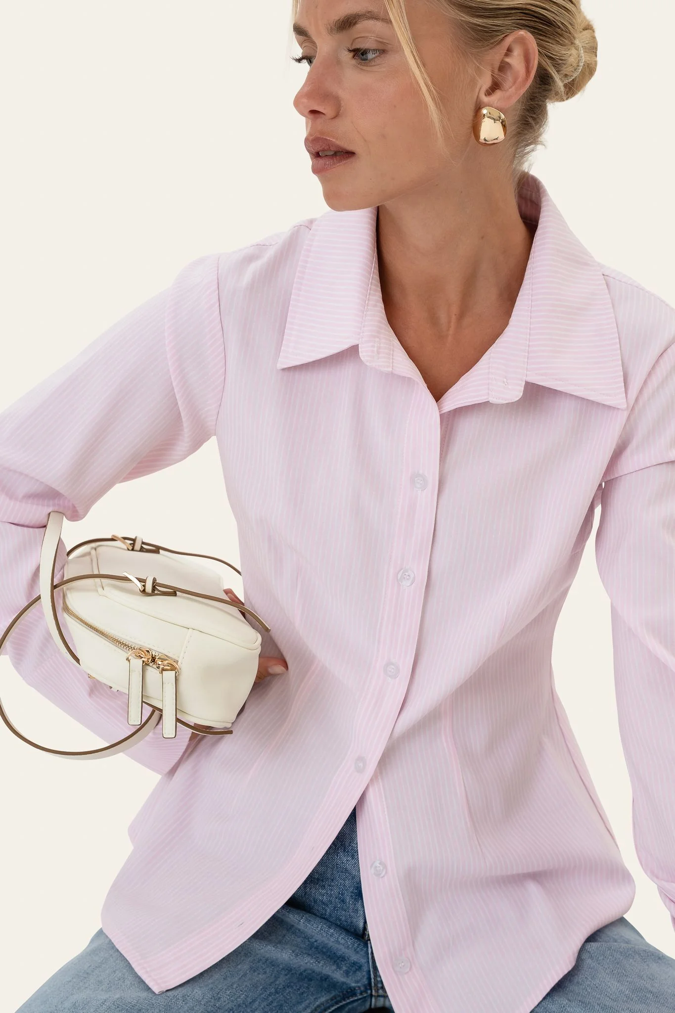 SiljeIC Shirt - Pink White Stripes - Image 9