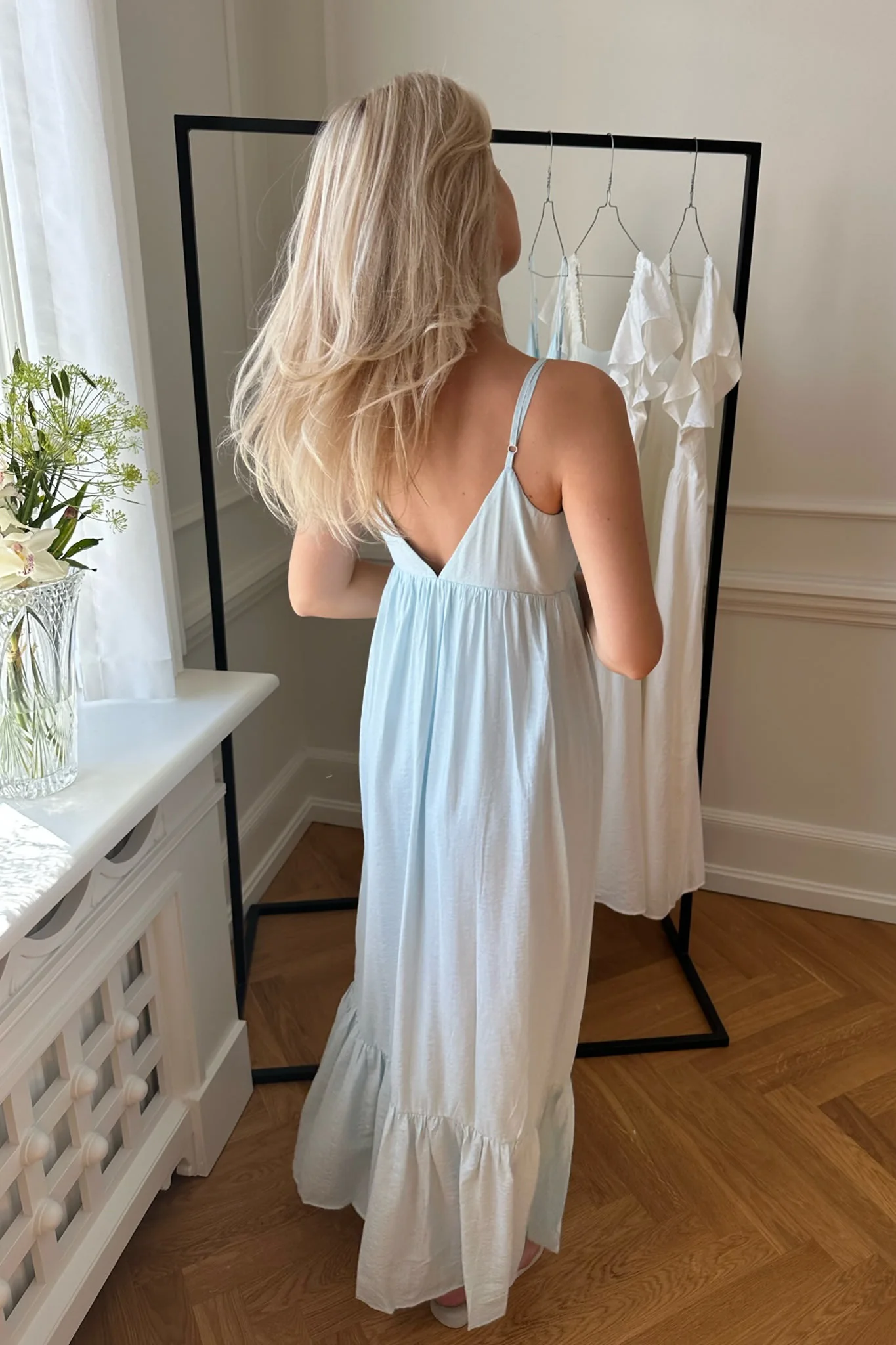 Solana Dress - Iced Aqua - Image 2