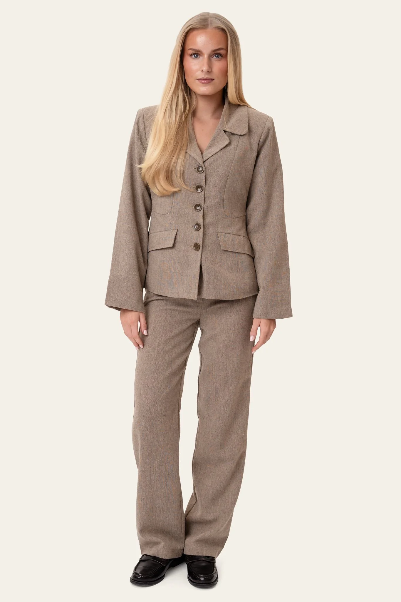StineIC Blazer - Brown Melange - Image 4