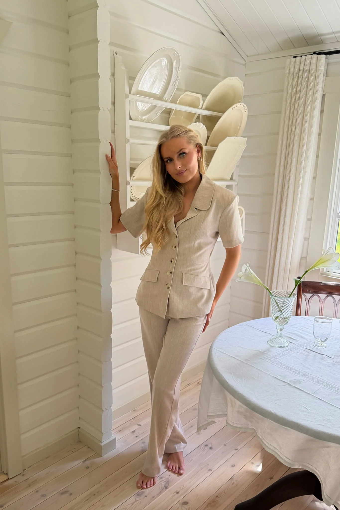 StineIC Tee Blazer - Beige - Image 10
