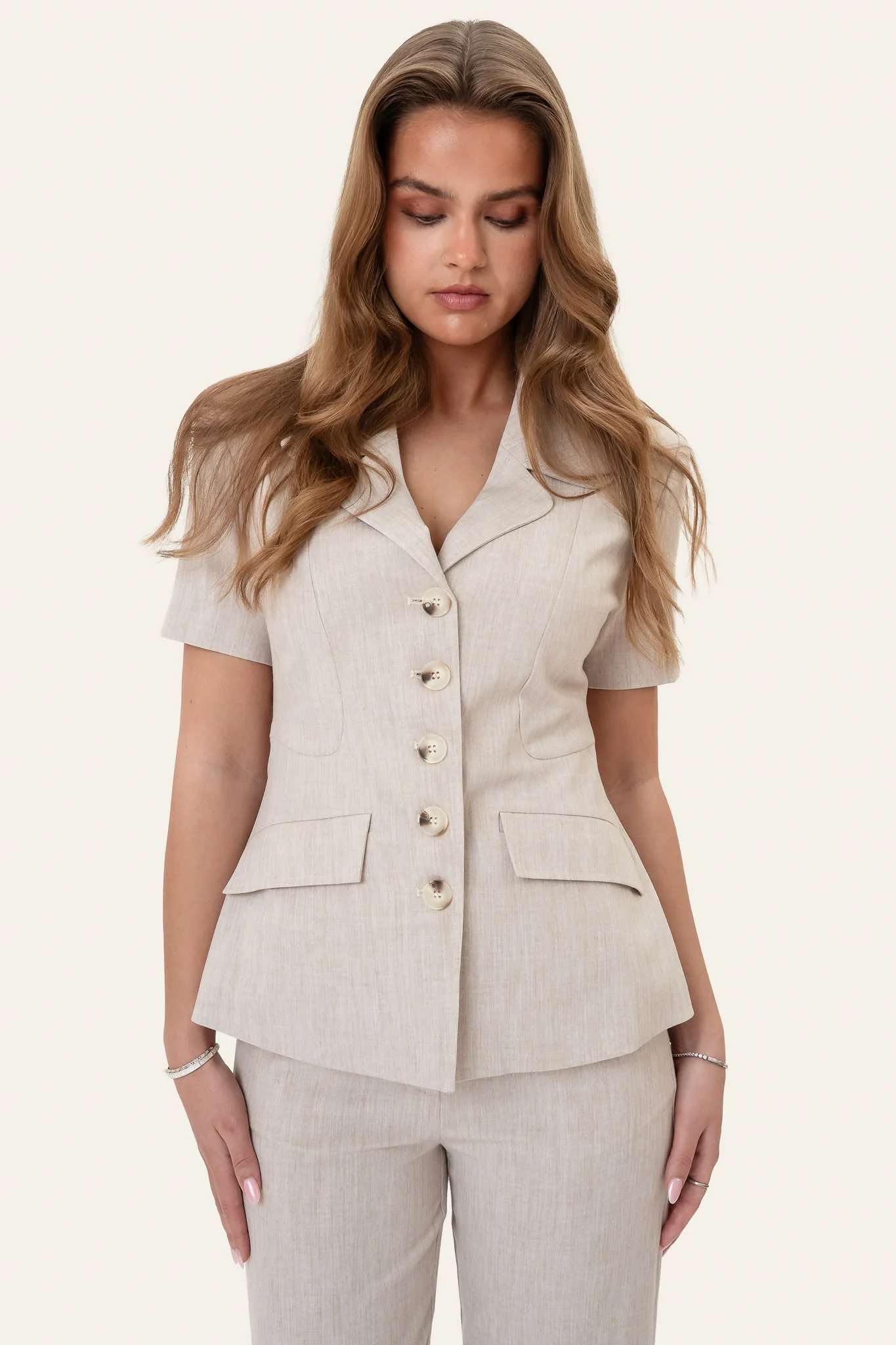 StineIC Tee Blazer - Beige - Image 7
